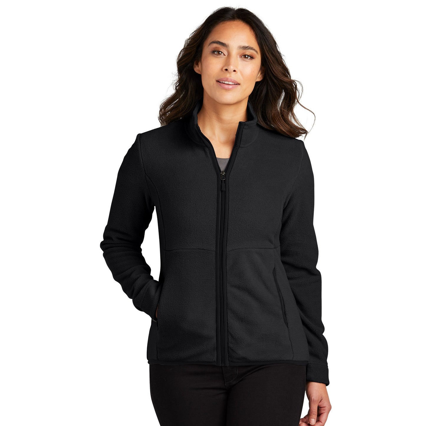 Charcoal Fleece Jacket - Port Authority - Cozy Fabric