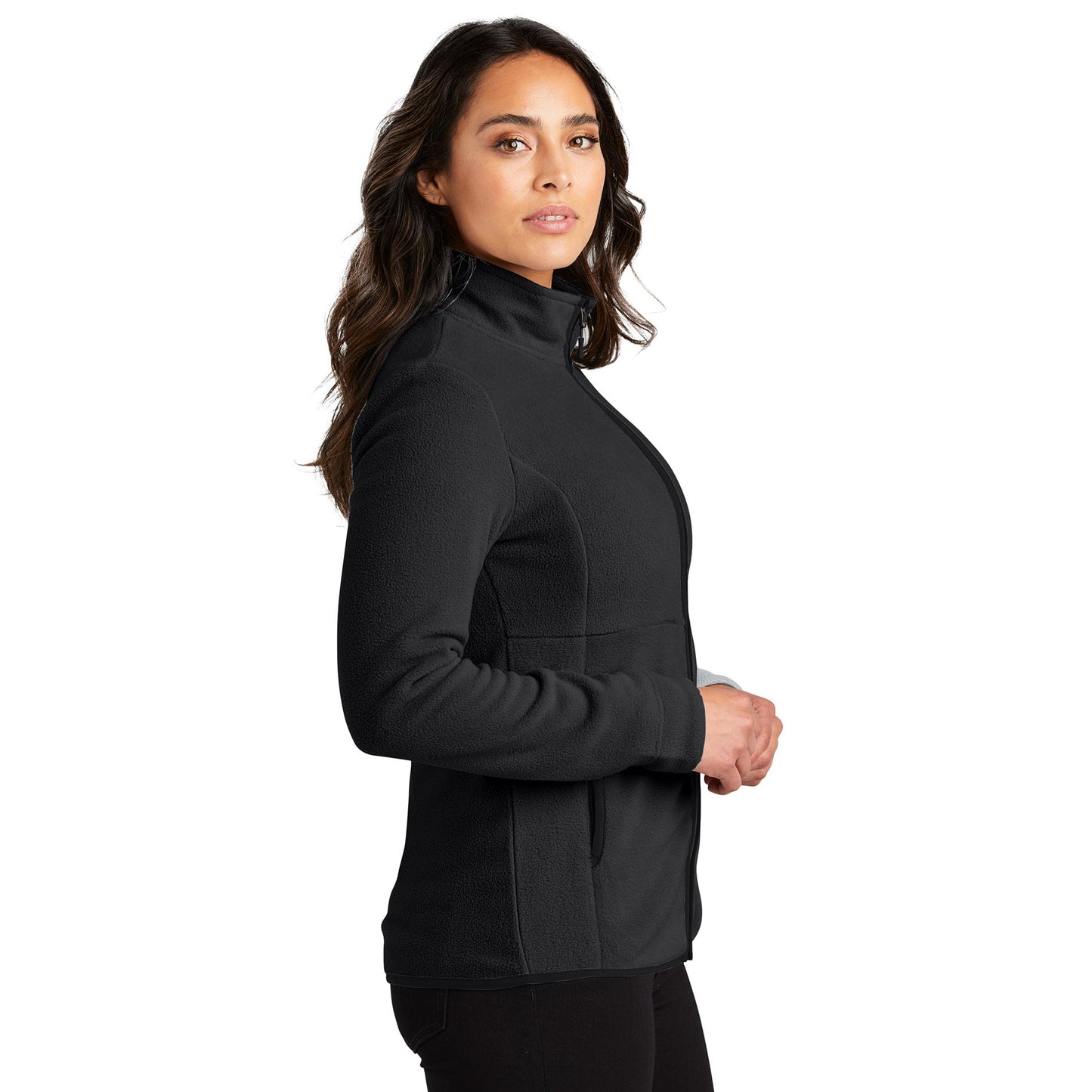 Charcoal Fleece Jacket - Port Authority - Cozy Fabric
