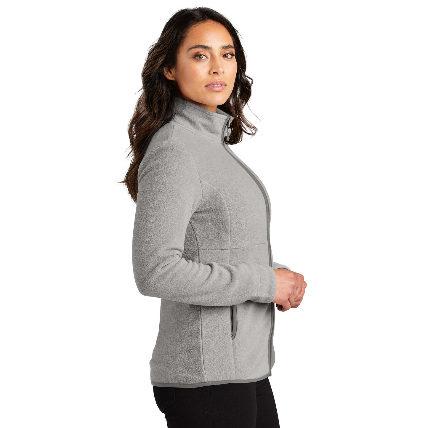 Charcoal Fleece Jacket - Port Authority - Cozy Fabric
