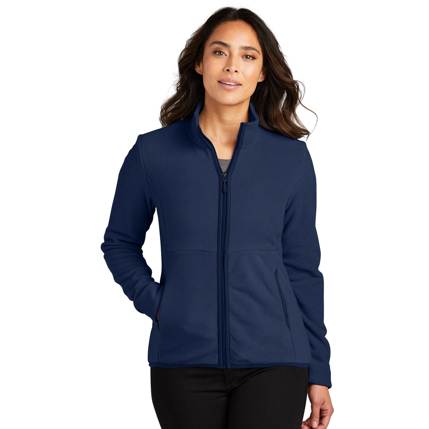 Charcoal Fleece Jacket - Port Authority - Cozy Fabric