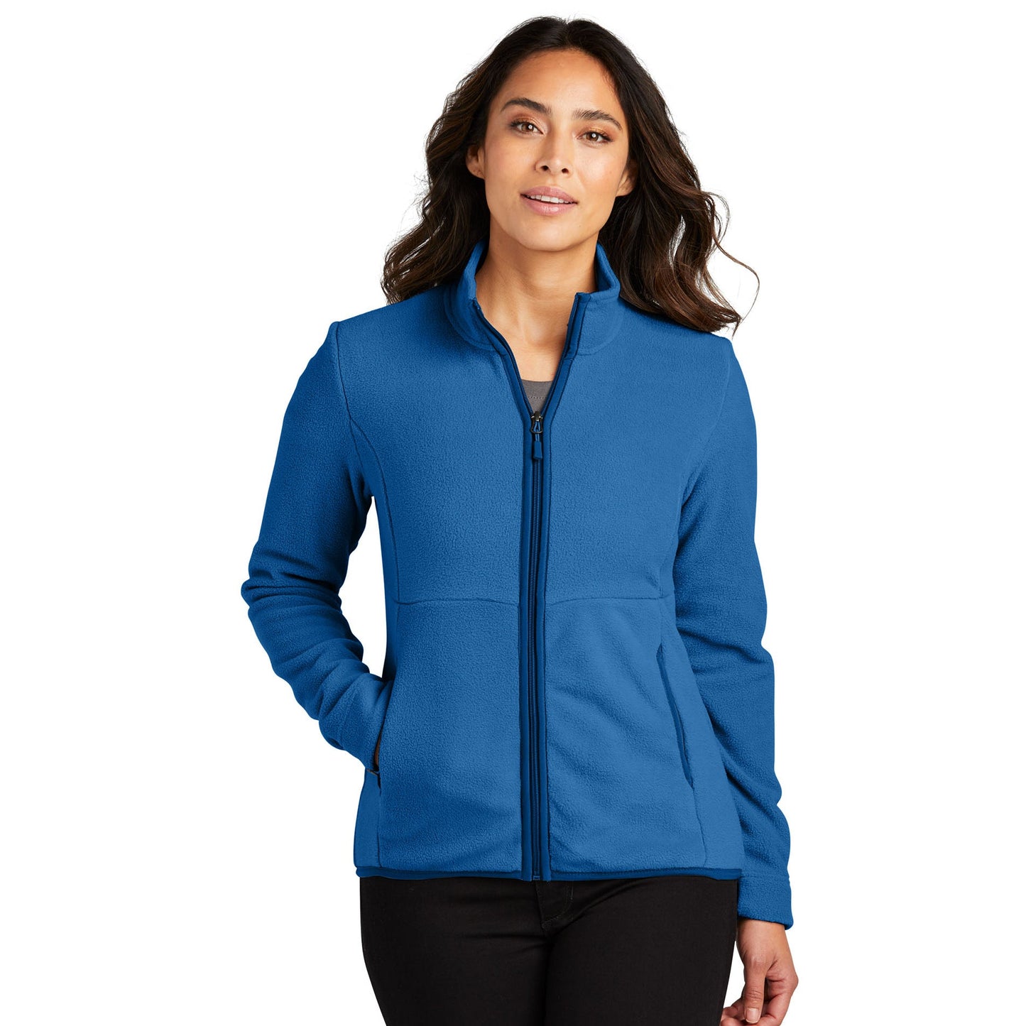 Charcoal Fleece Jacket - Port Authority - Cozy Fabric