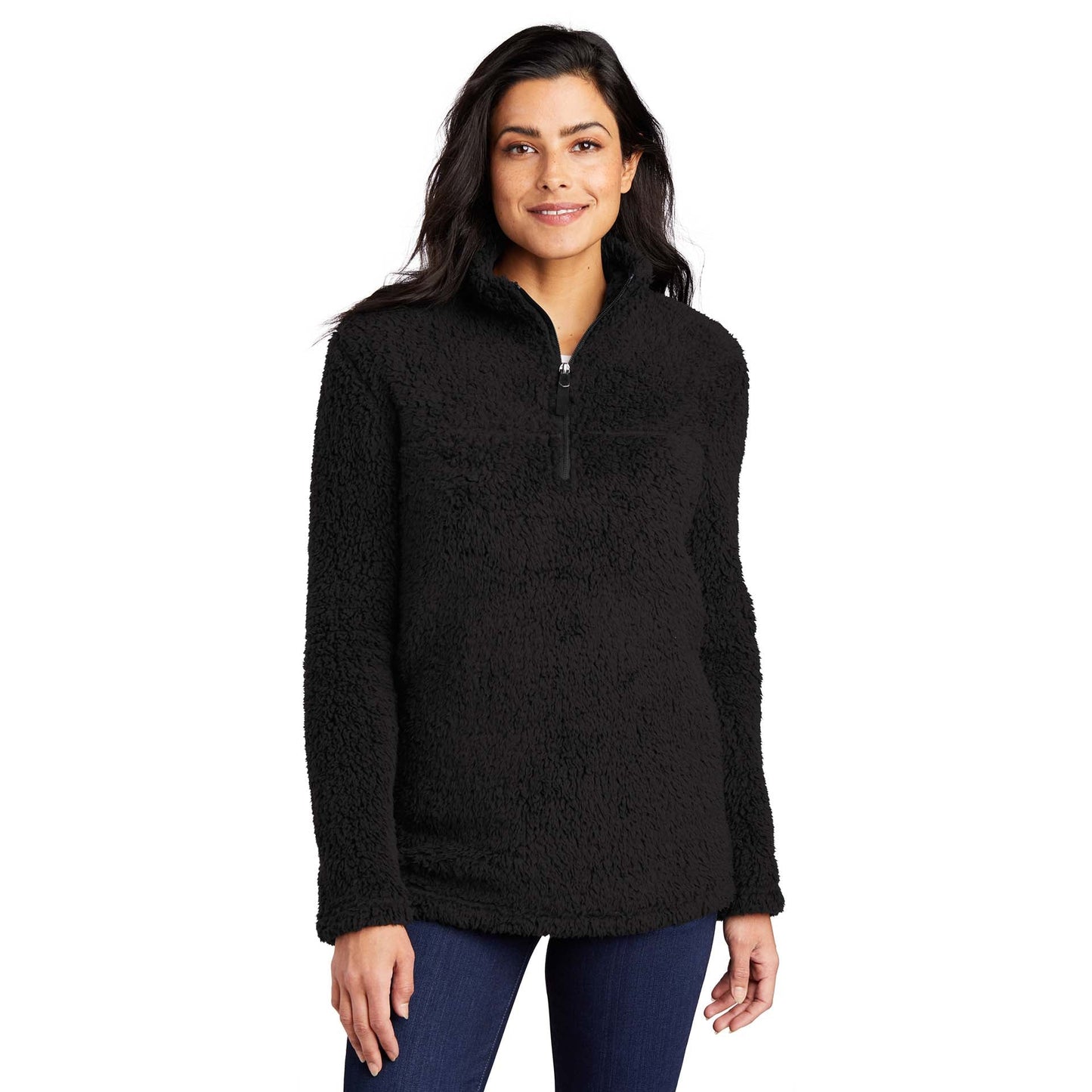Black Cozy Sweatshirt - Port Authority - Fleece Fabric