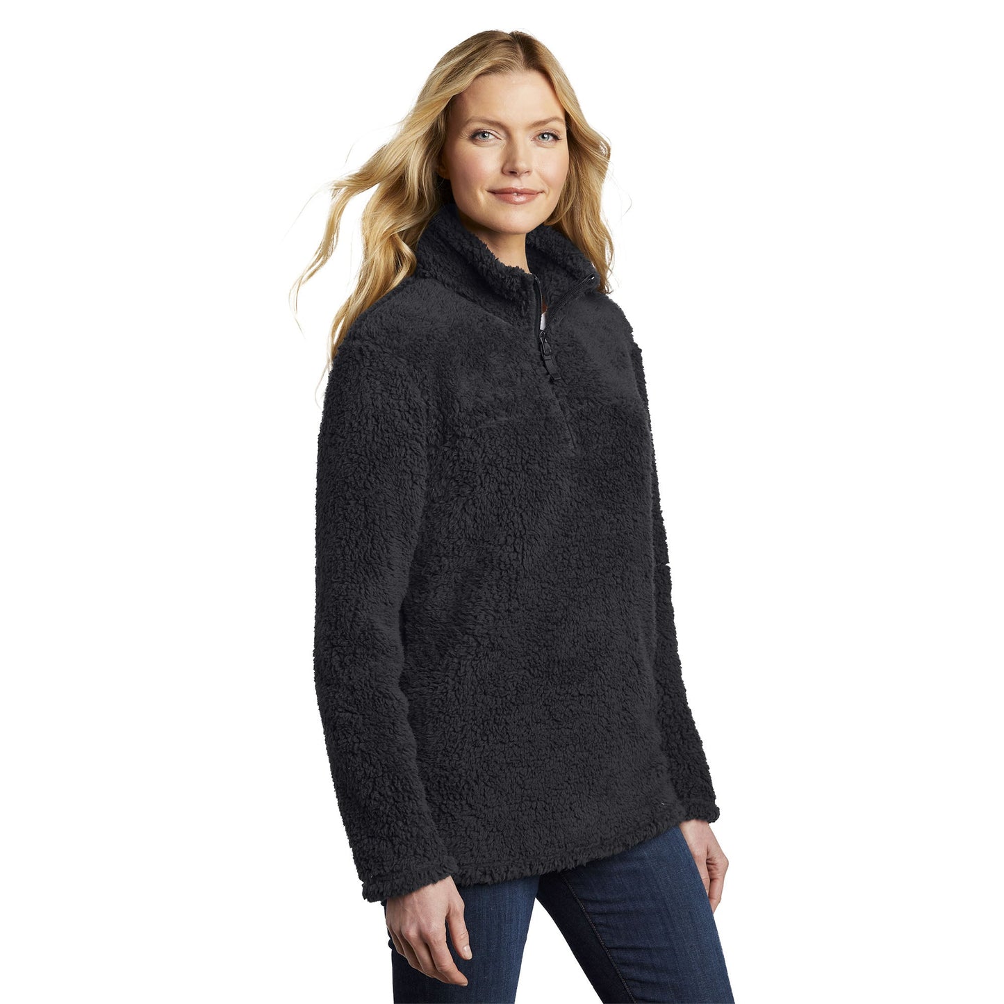 Black Cozy Sweatshirt - Port Authority - Fleece Fabric
