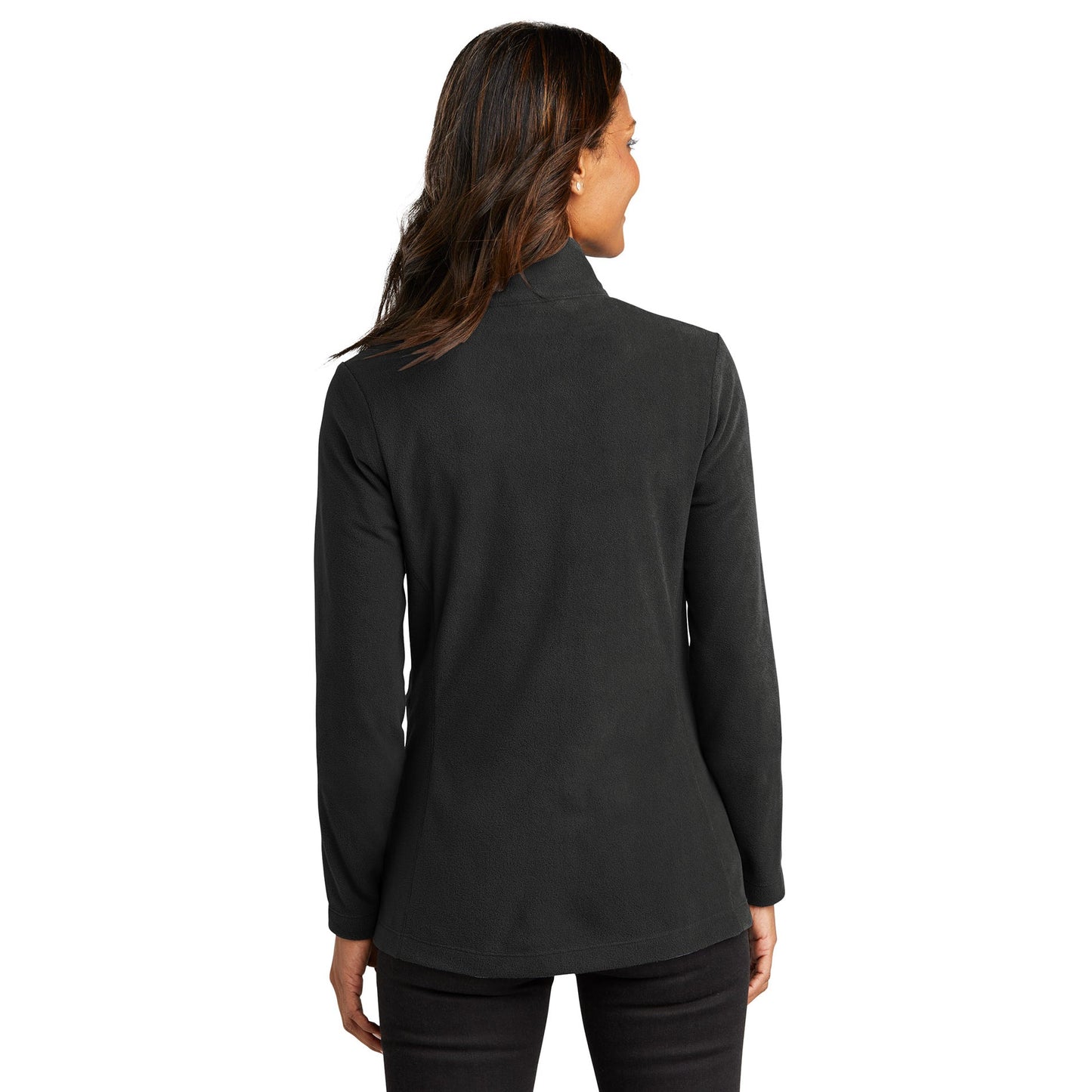 Black Microfleece Jacket - Port Authority - Soft Comfort