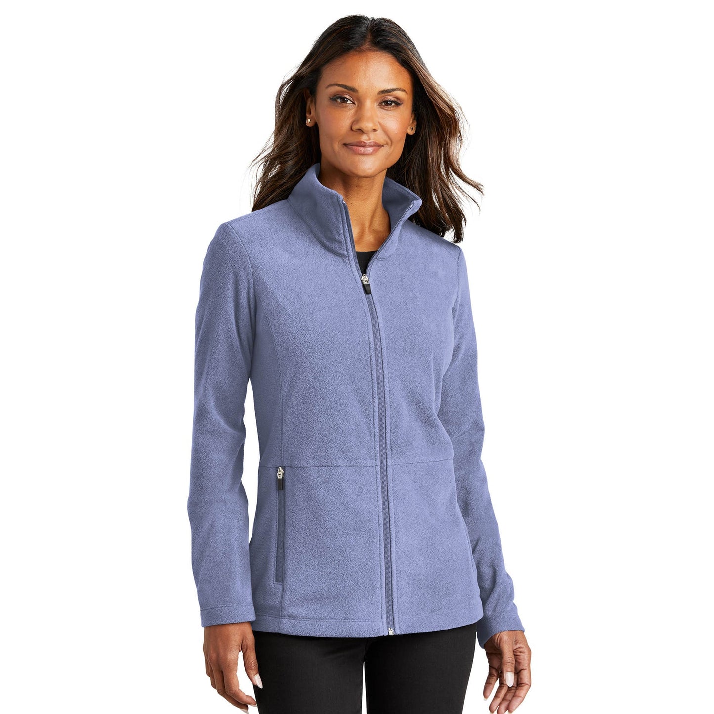 Black Microfleece Jacket - Port Authority - Soft Comfort