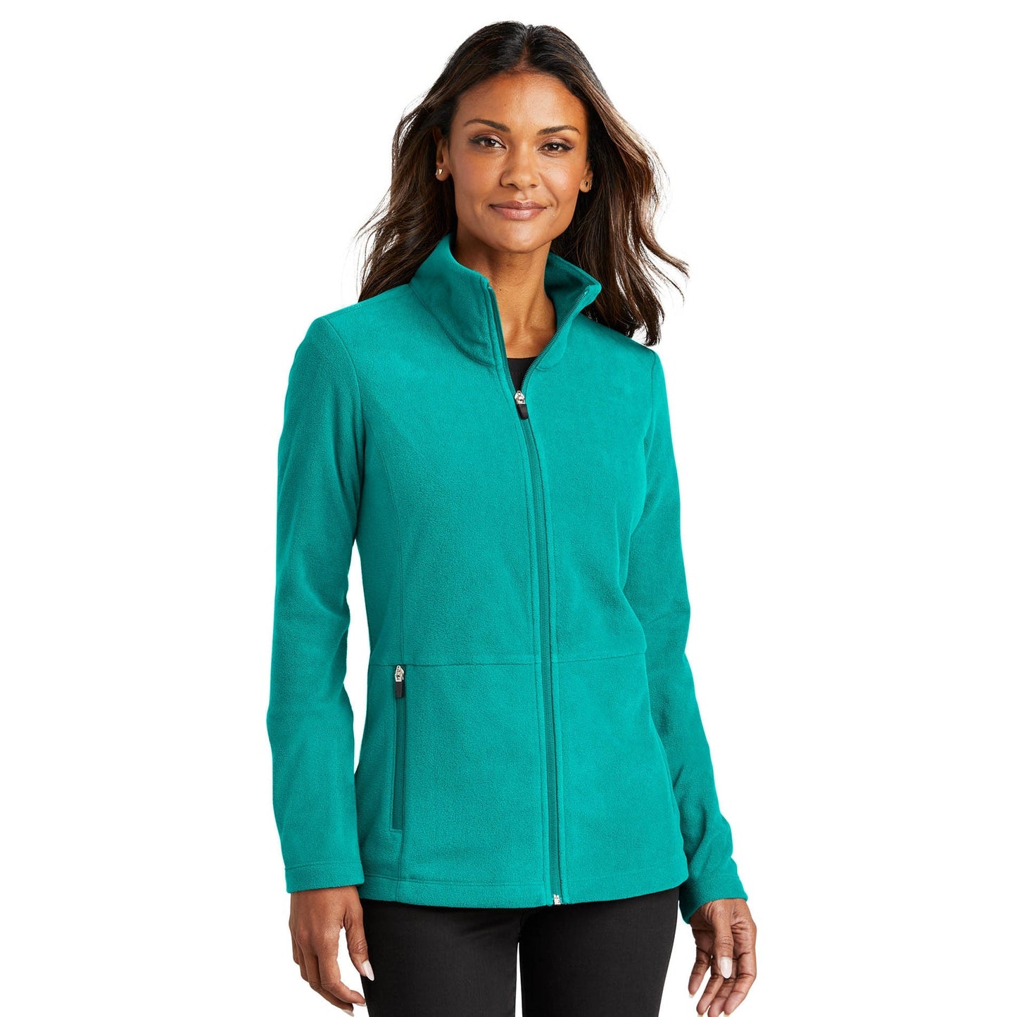 Black Microfleece Jacket - Port Authority - Soft Comfort
