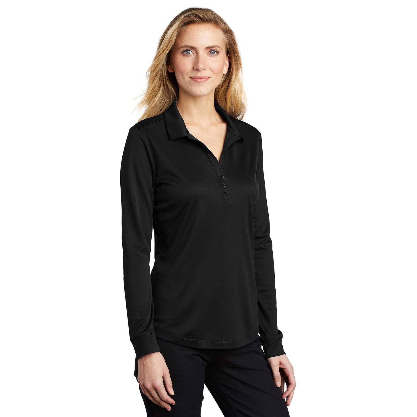 Black Polo Shirt - Port Authority - Performance Fabric