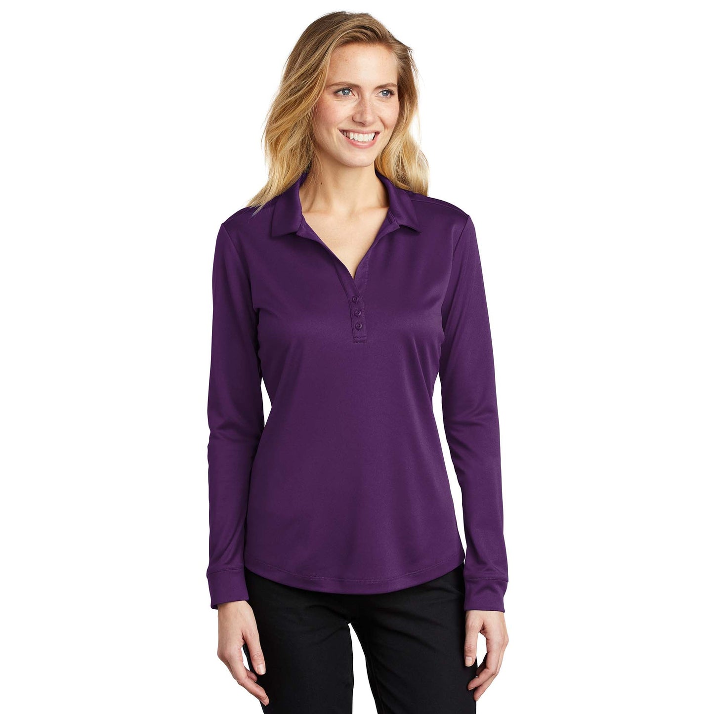 Black Polo Shirt - Port Authority - Performance Fabric