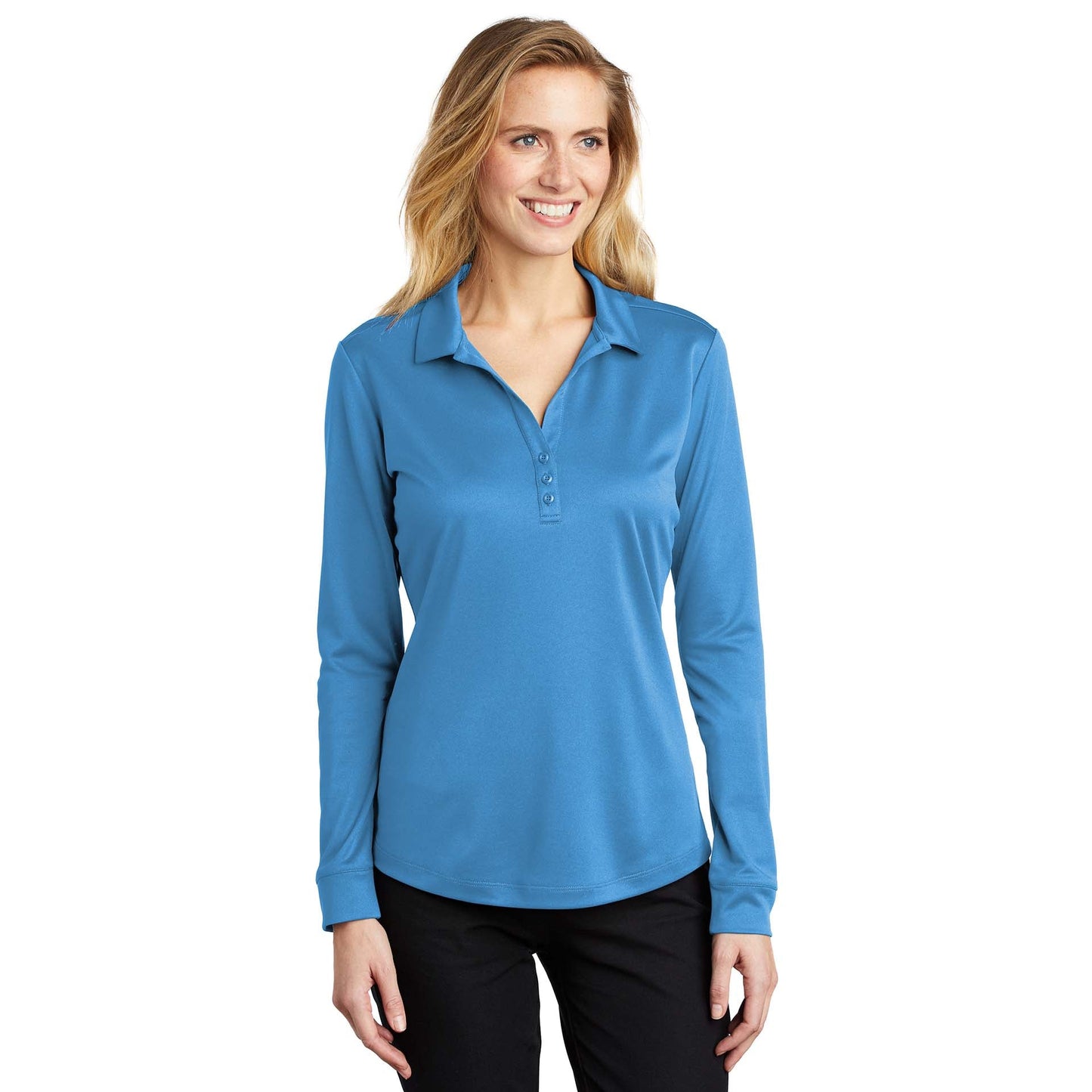 Black Polo Shirt - Port Authority - Performance Fabric