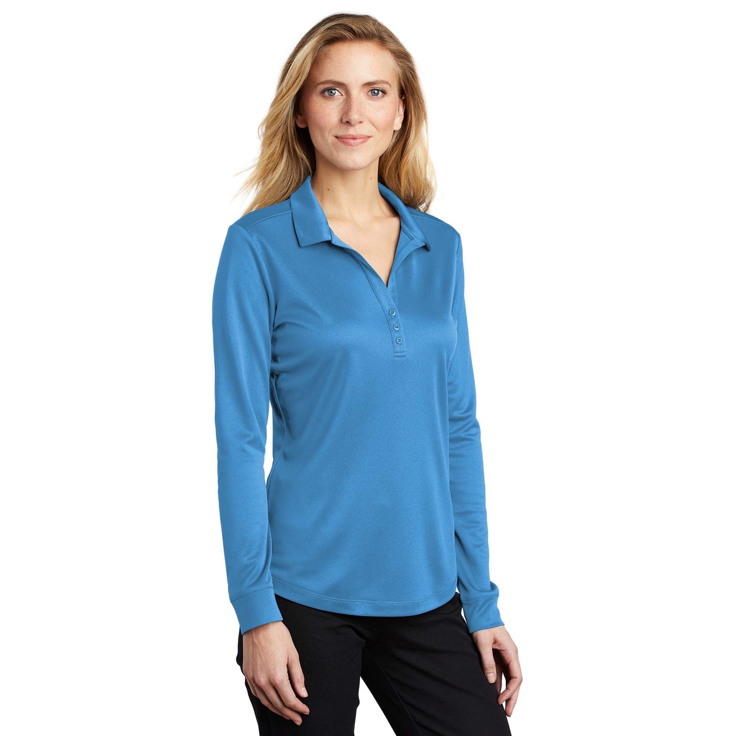Black Polo Shirt - Port Authority - Performance Fabric