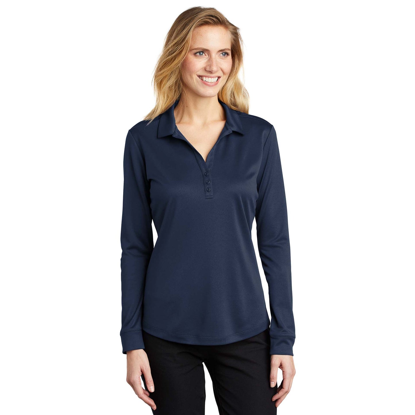 Black Polo Shirt - Port Authority - Performance Fabric