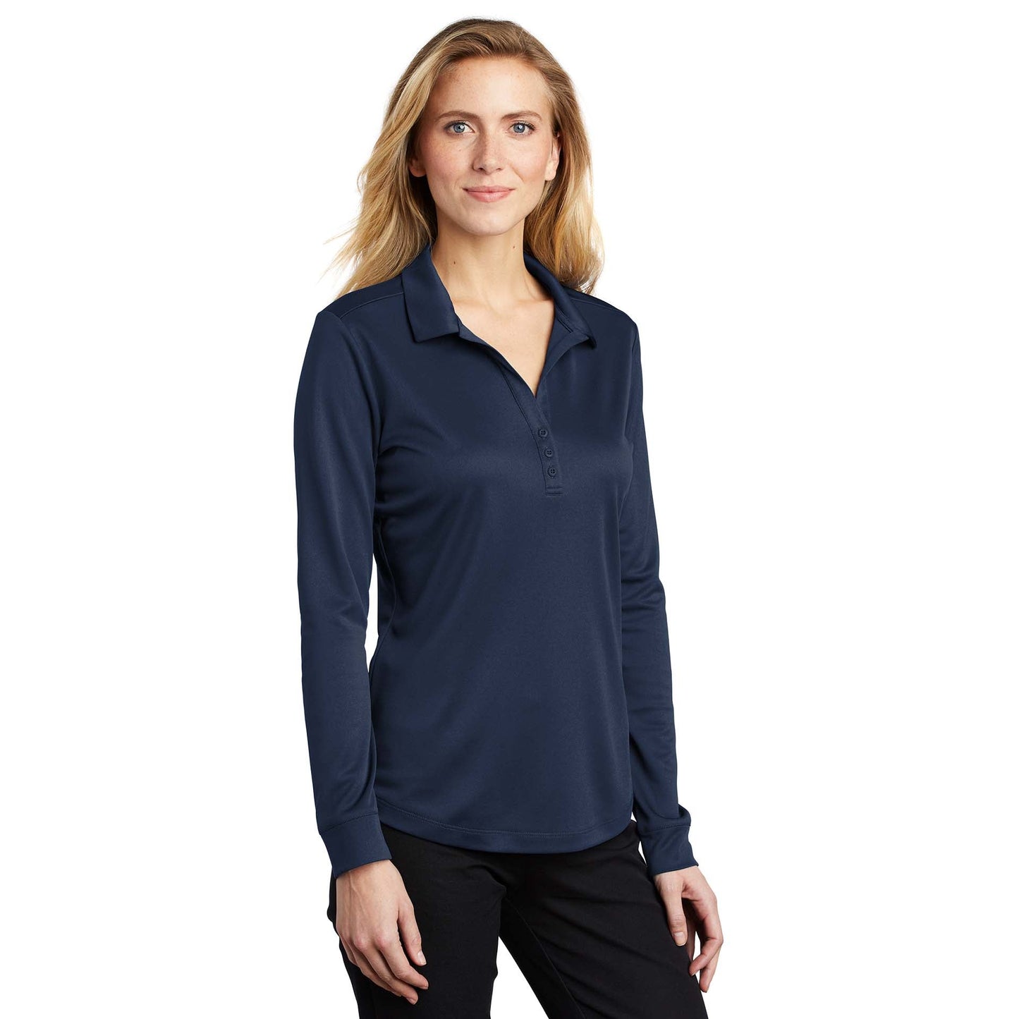 Black Polo Shirt - Port Authority - Performance Fabric