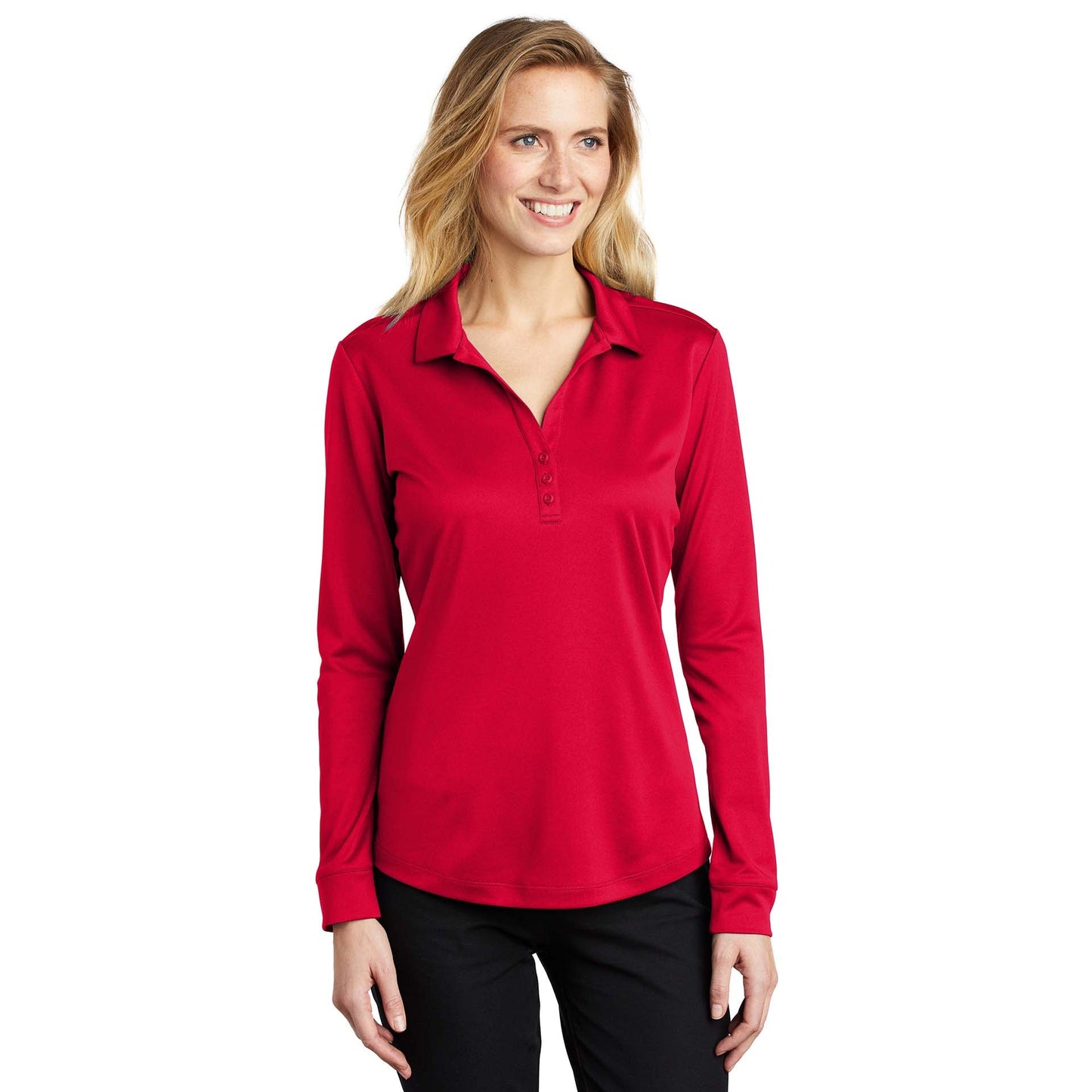 Black Polo Shirt - Port Authority - Performance Fabric