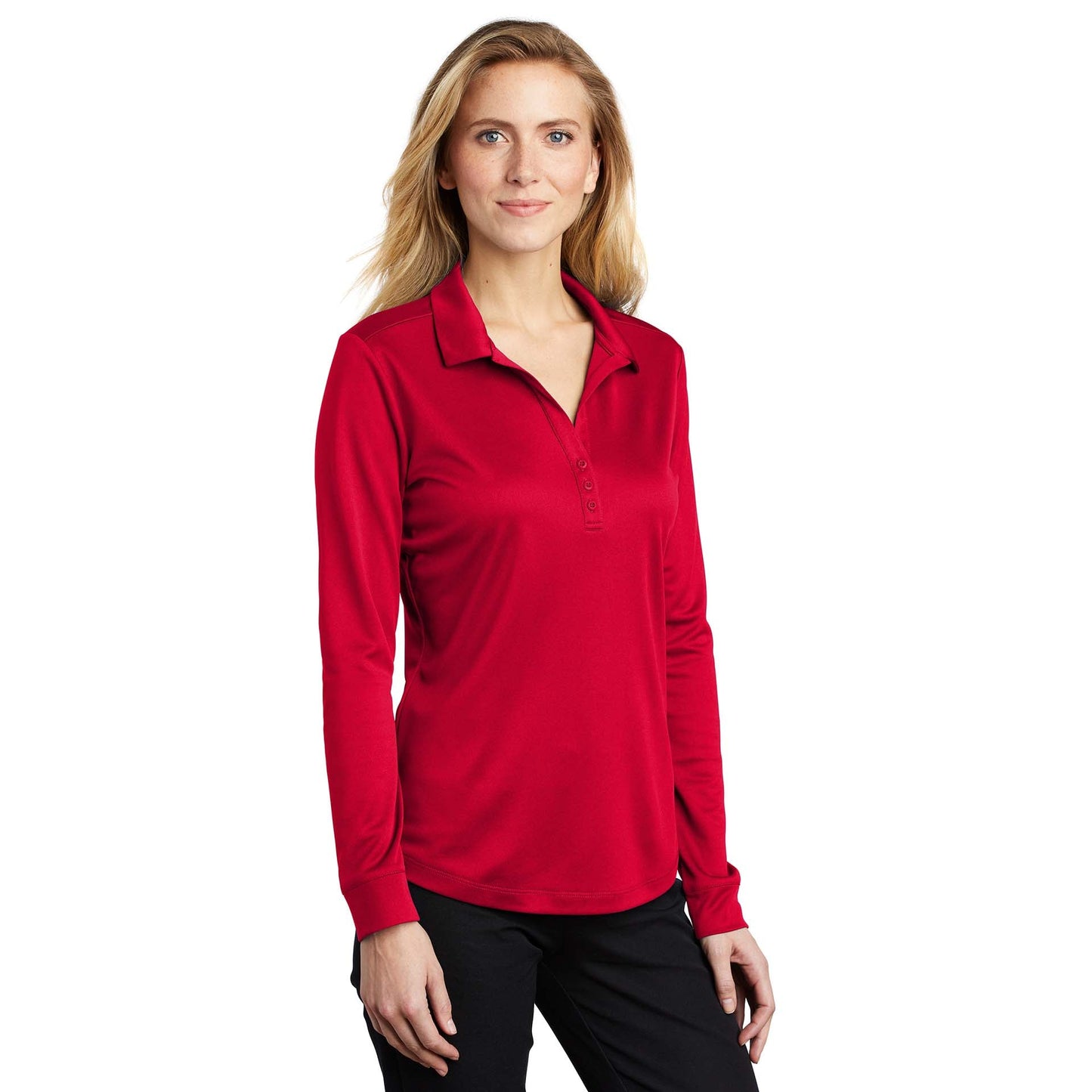 Black Polo Shirt - Port Authority - Performance Fabric