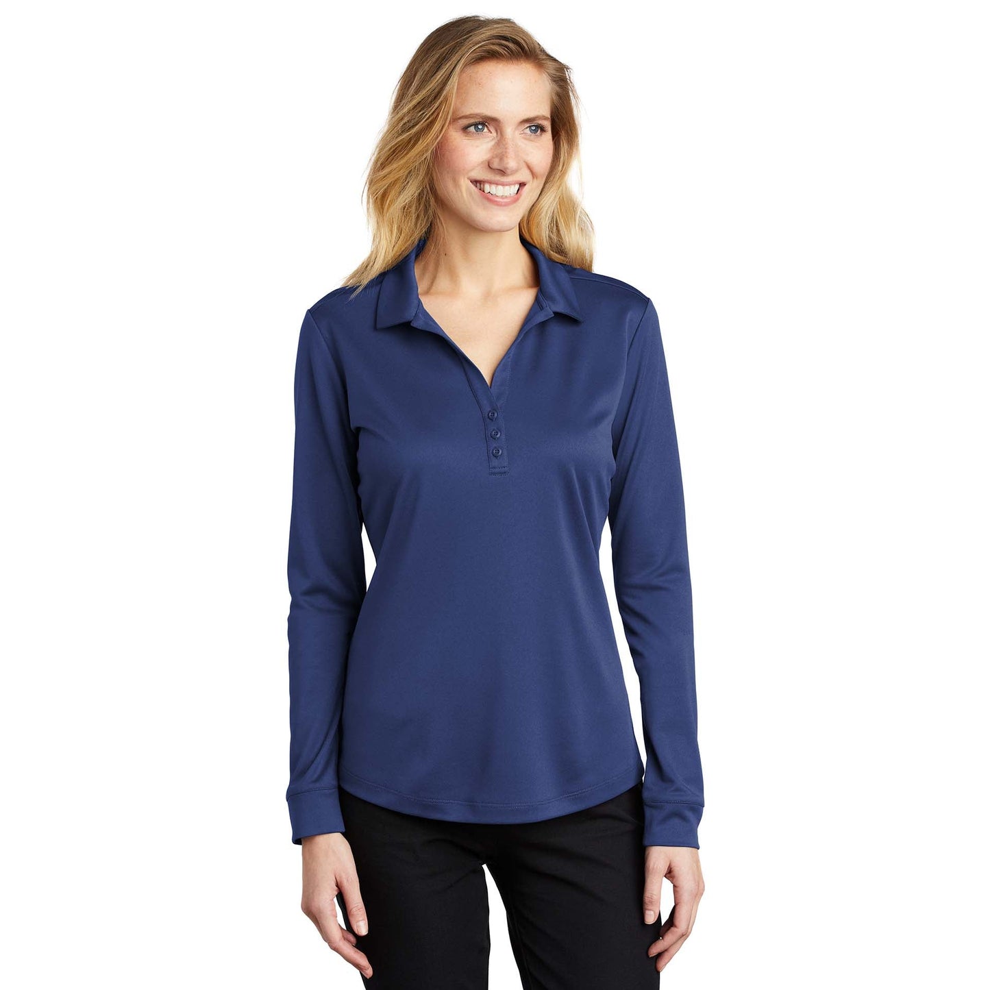 Black Polo Shirt - Port Authority - Performance Fabric