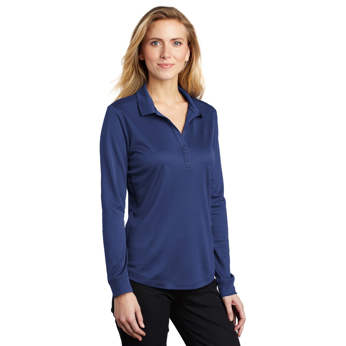 Black Polo Shirt - Port Authority - Performance Fabric