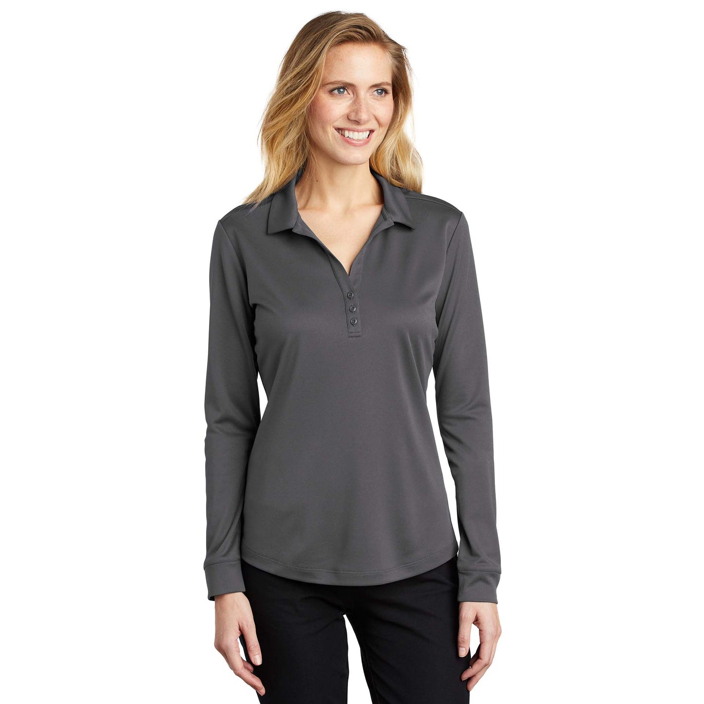 Black Polo Shirt - Port Authority - Performance Fabric