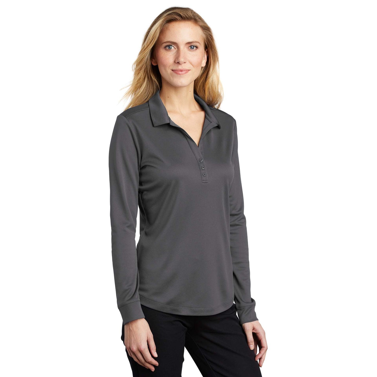 Black Polo Shirt - Port Authority - Performance Fabric