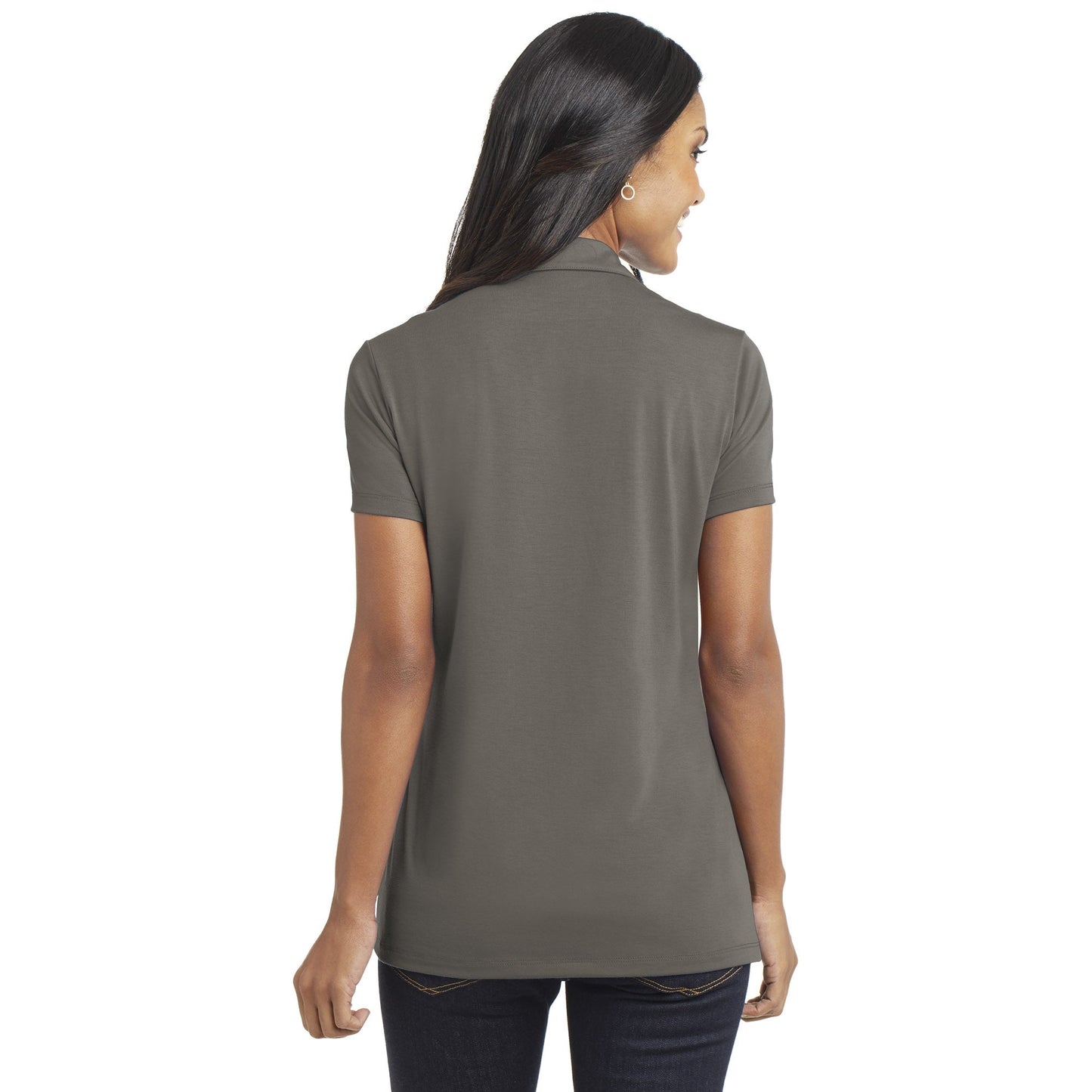 Black Polo Shirts - Port Authority - Cotton Touch