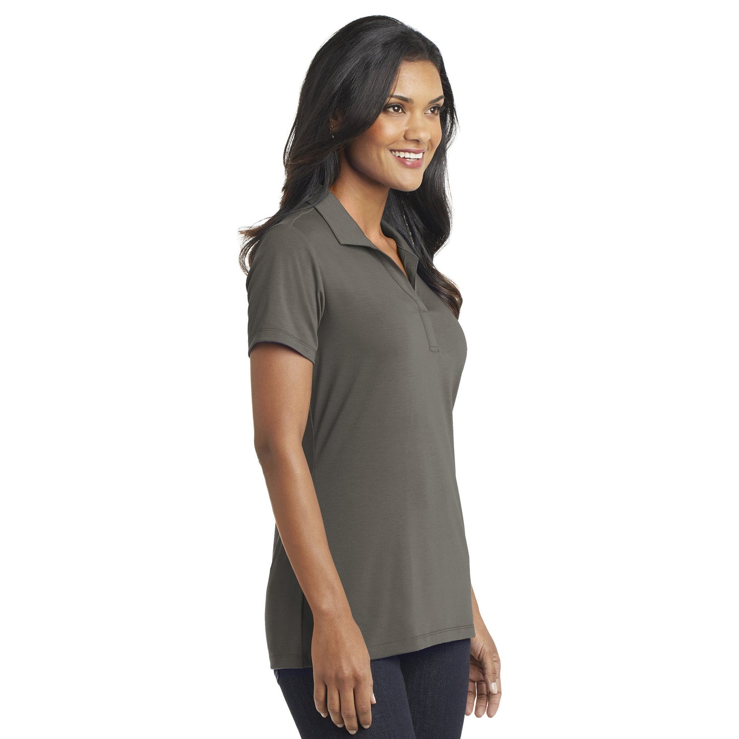 Black Polo Shirts - Port Authority - Cotton Touch