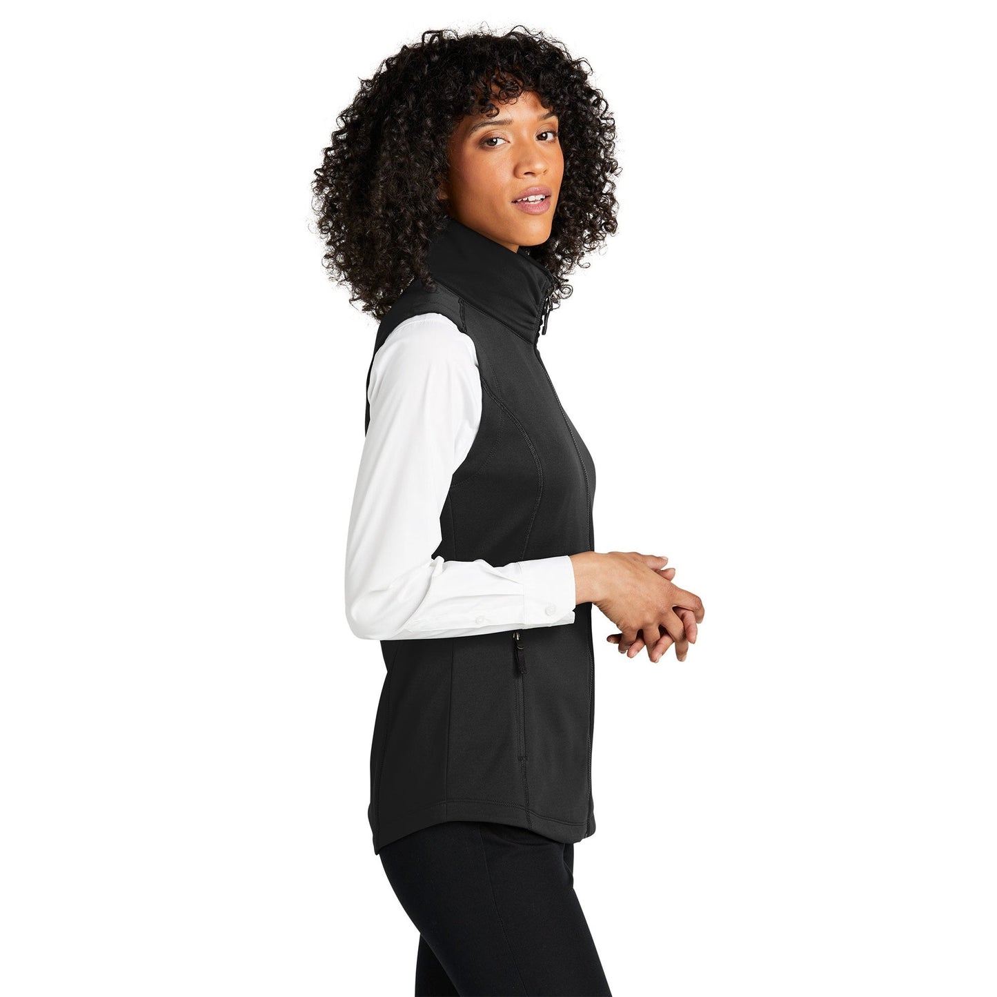 Deep Black Vests - Port Authority - Cozy Fleece