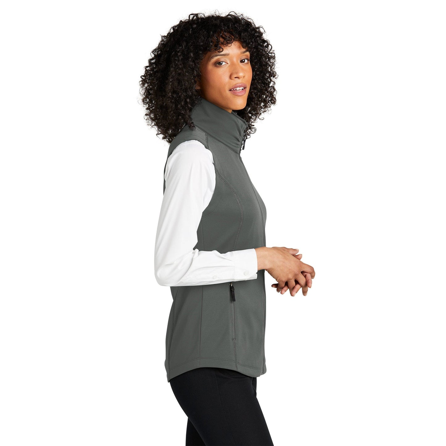 Deep Black Vests - Port Authority - Cozy Fleece