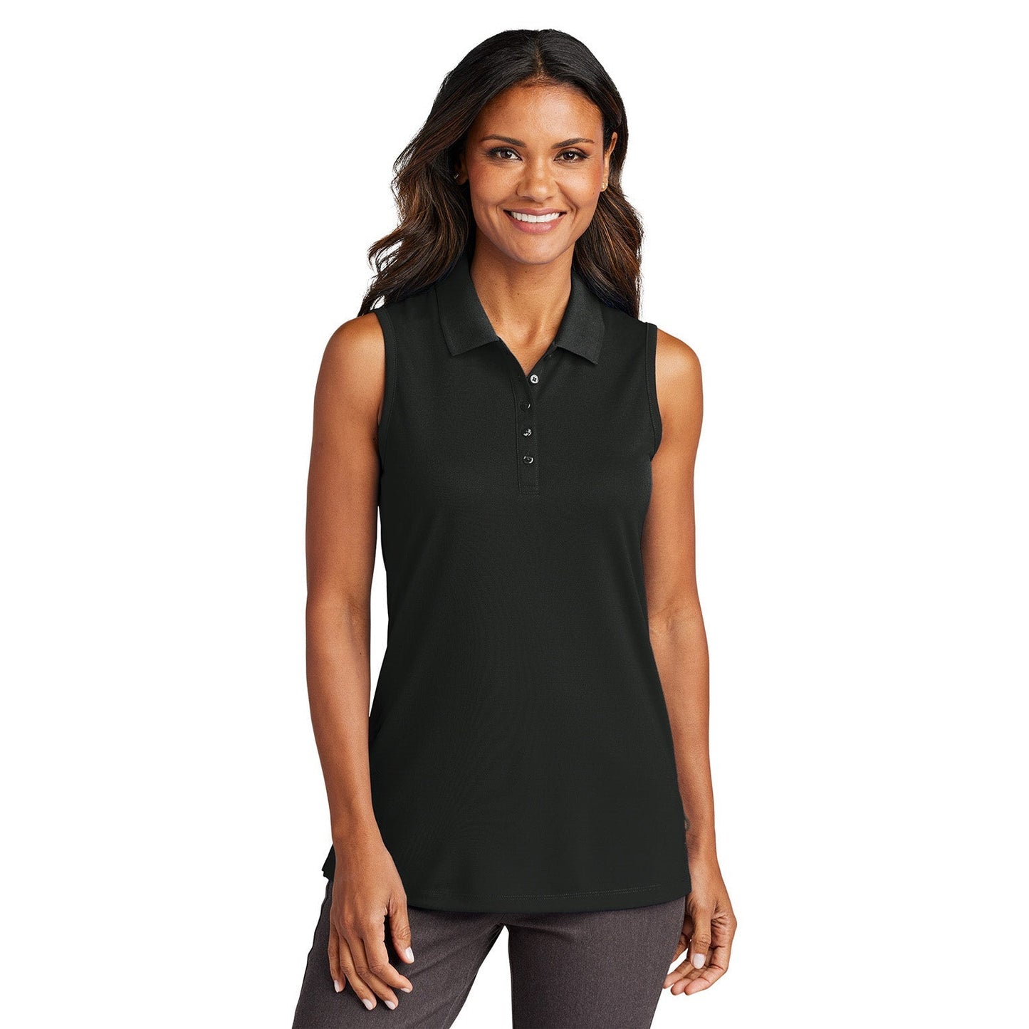 Coastal Blue Polo Shirt - Port Authority - Stylish Sleeveless