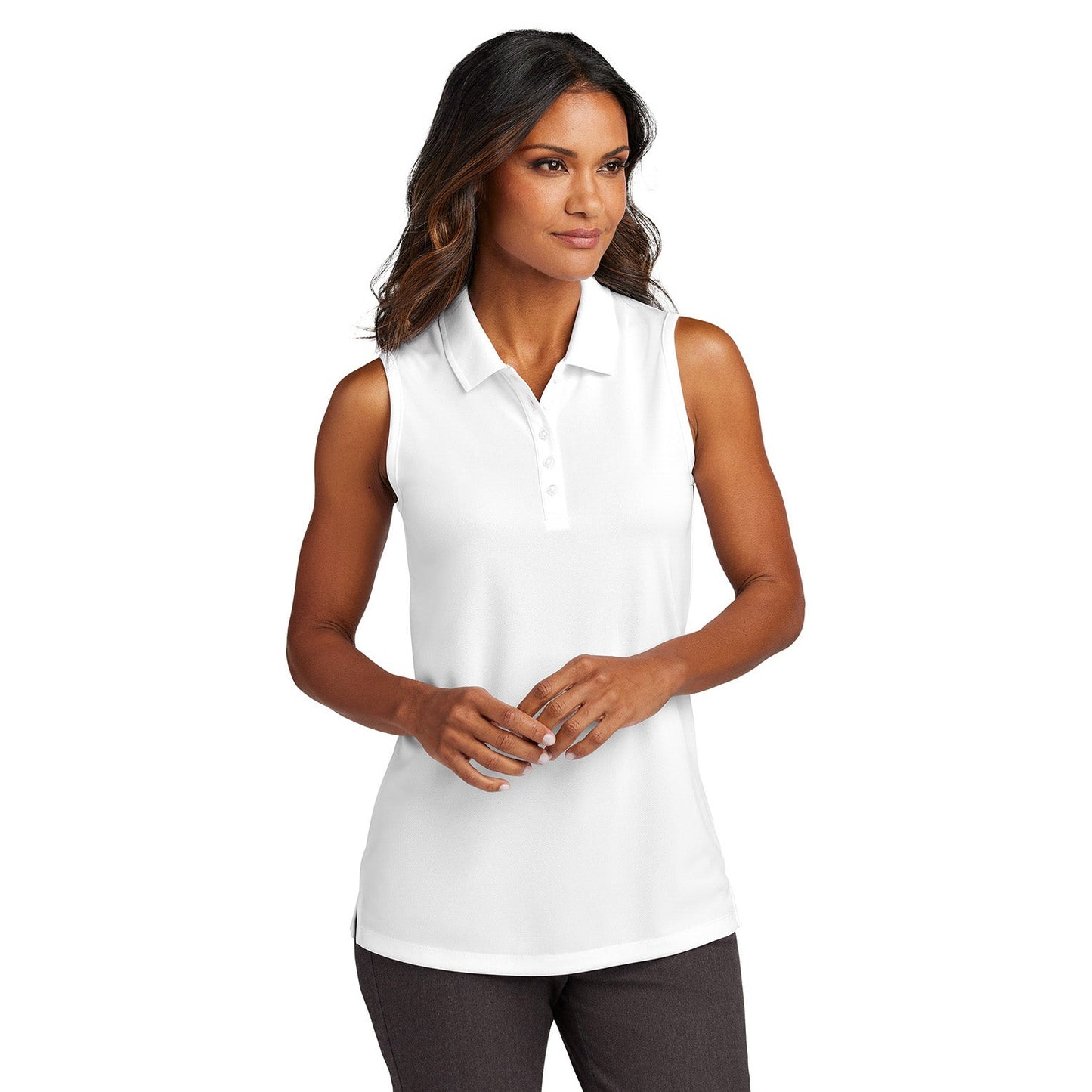 Coastal Blue Polo Shirt - Port Authority - Stylish Sleeveless