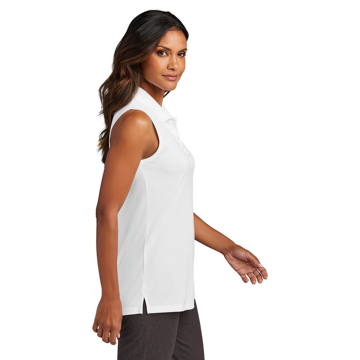 Coastal Blue Polo Shirt - Port Authority - Stylish Sleeveless