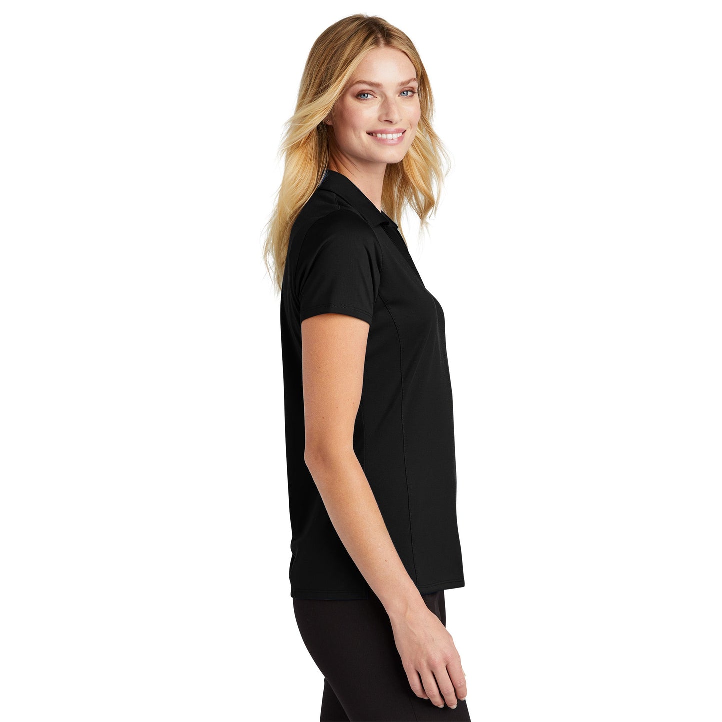 Black Performance Polo - Port Authority - Moisture-Wicking