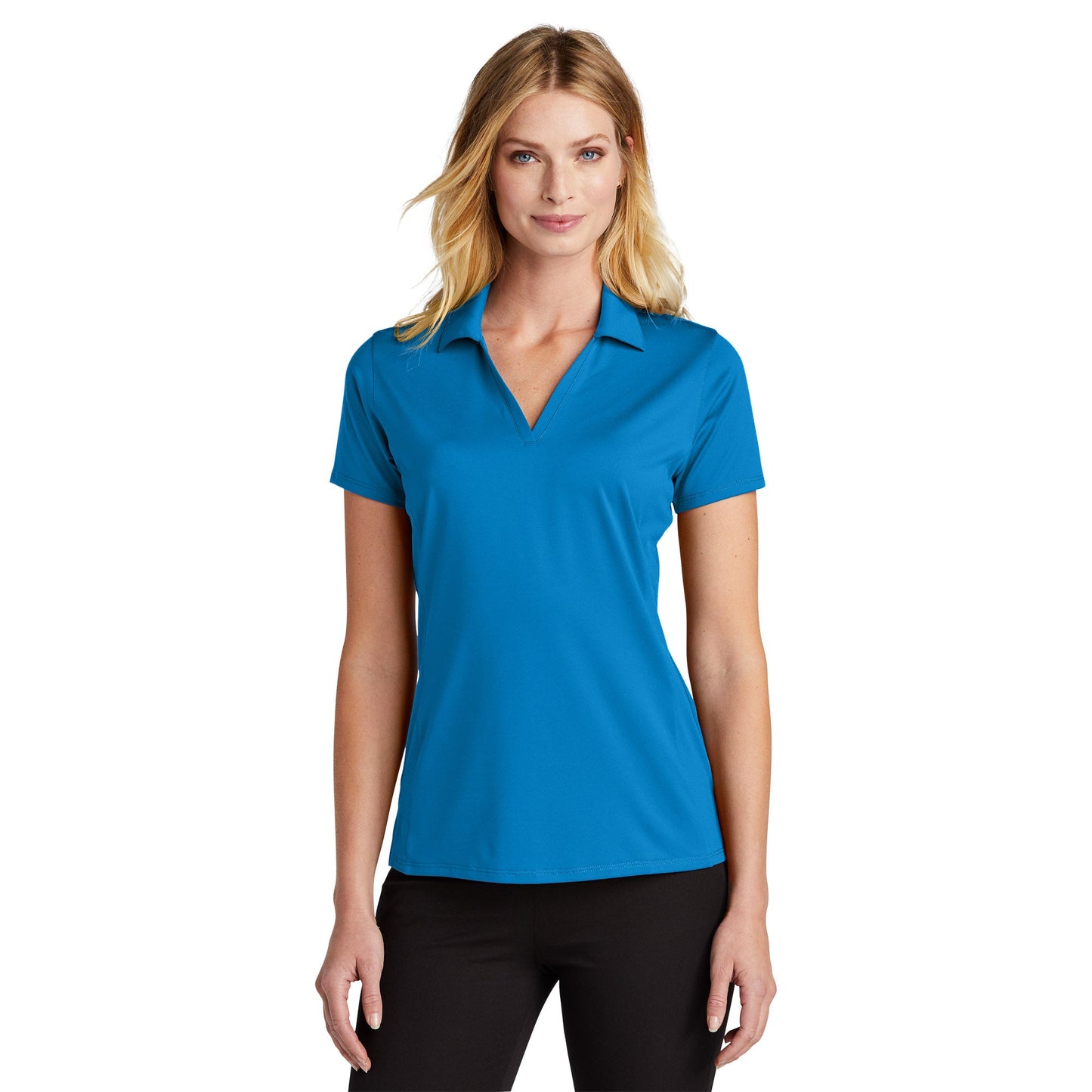 Black Performance Polo - Port Authority - Moisture-Wicking