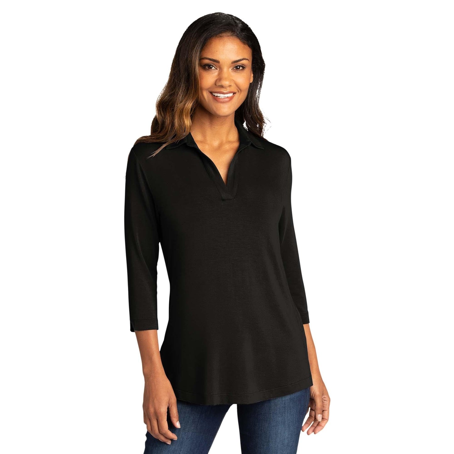 Deep Black T-Shirt - Port Authority - Stylish Comfort - Quality Fabric