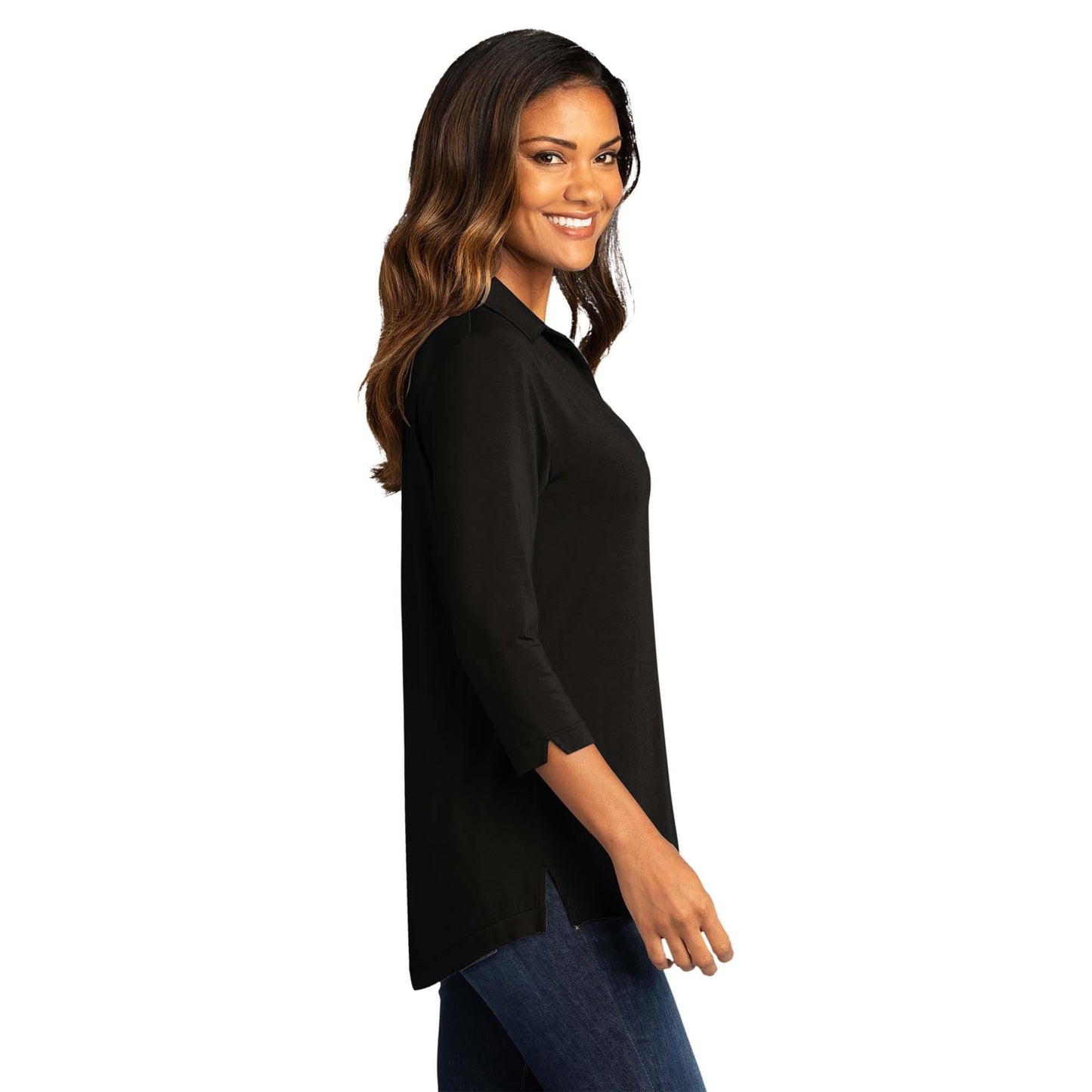Deep Black T-Shirt - Port Authority - Stylish Comfort - Quality Fabric