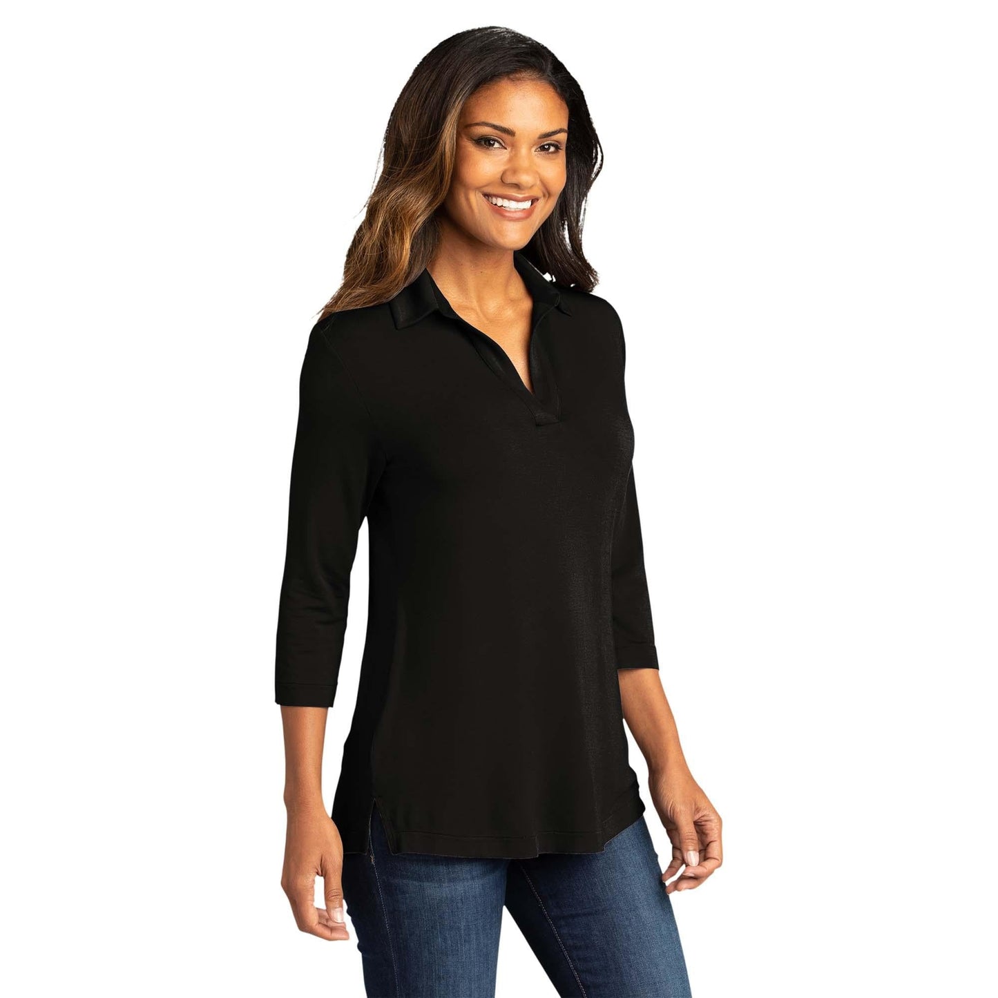 Deep Black T-Shirt - Port Authority - Stylish Comfort - Quality Fabric