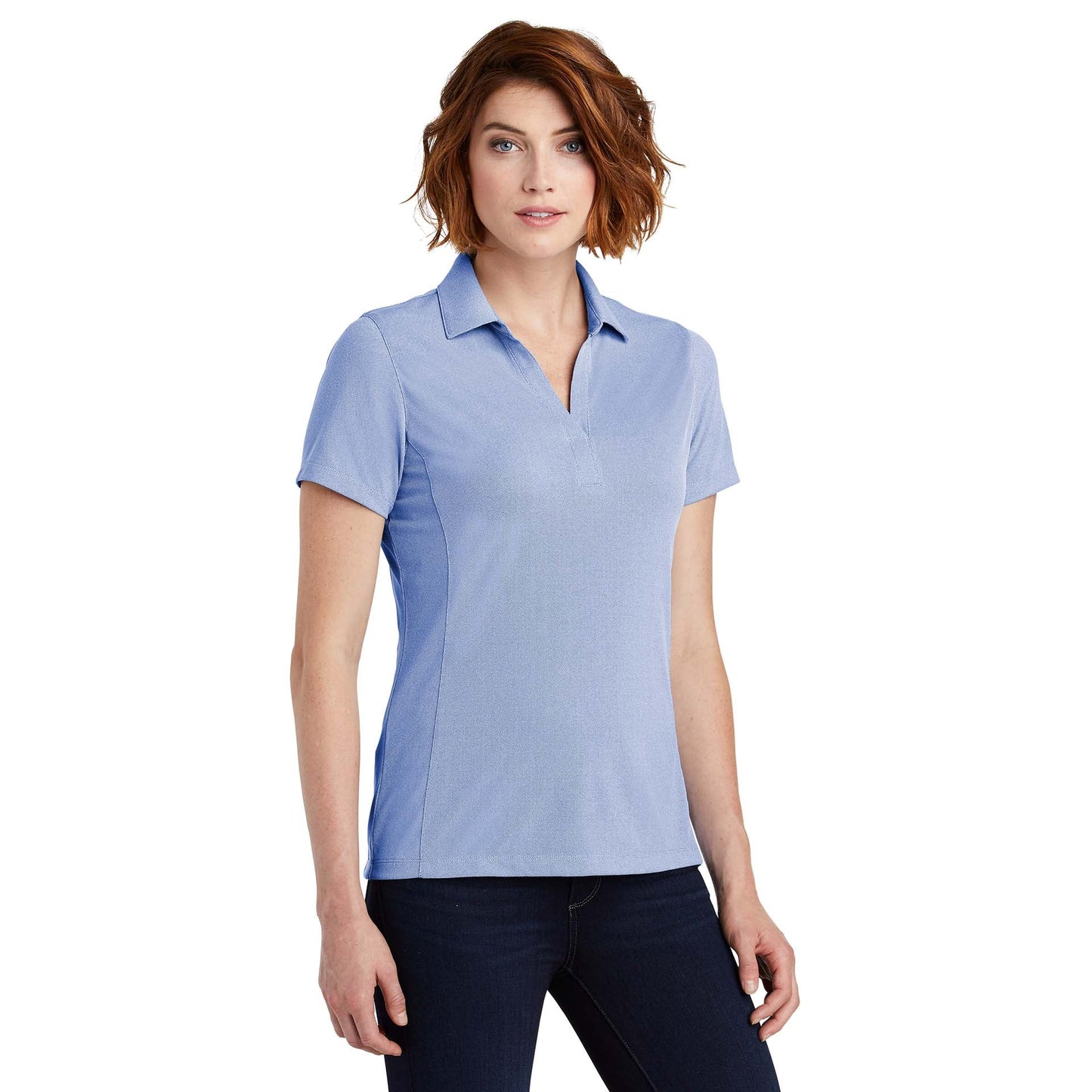 Black Polo Shirts - Port Authority - Soft Polyester Pique