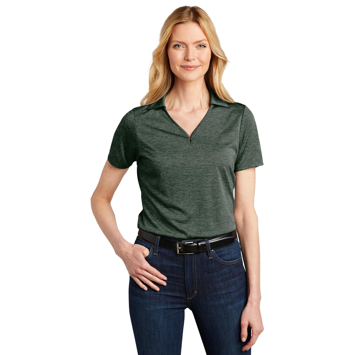 Deep Black Polo Shirts - Port Authority - Moisture Wicking