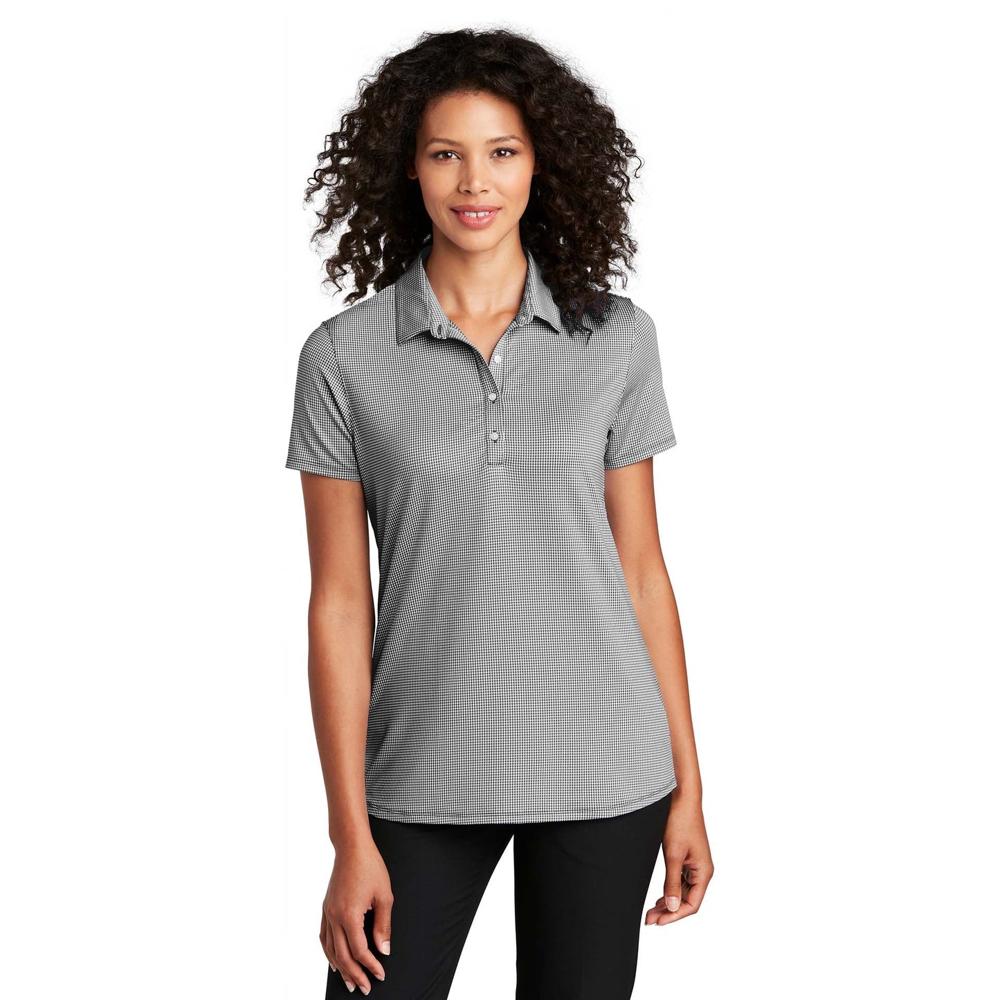 Black/White Polo Shirts - Port Authority - Stylish Design