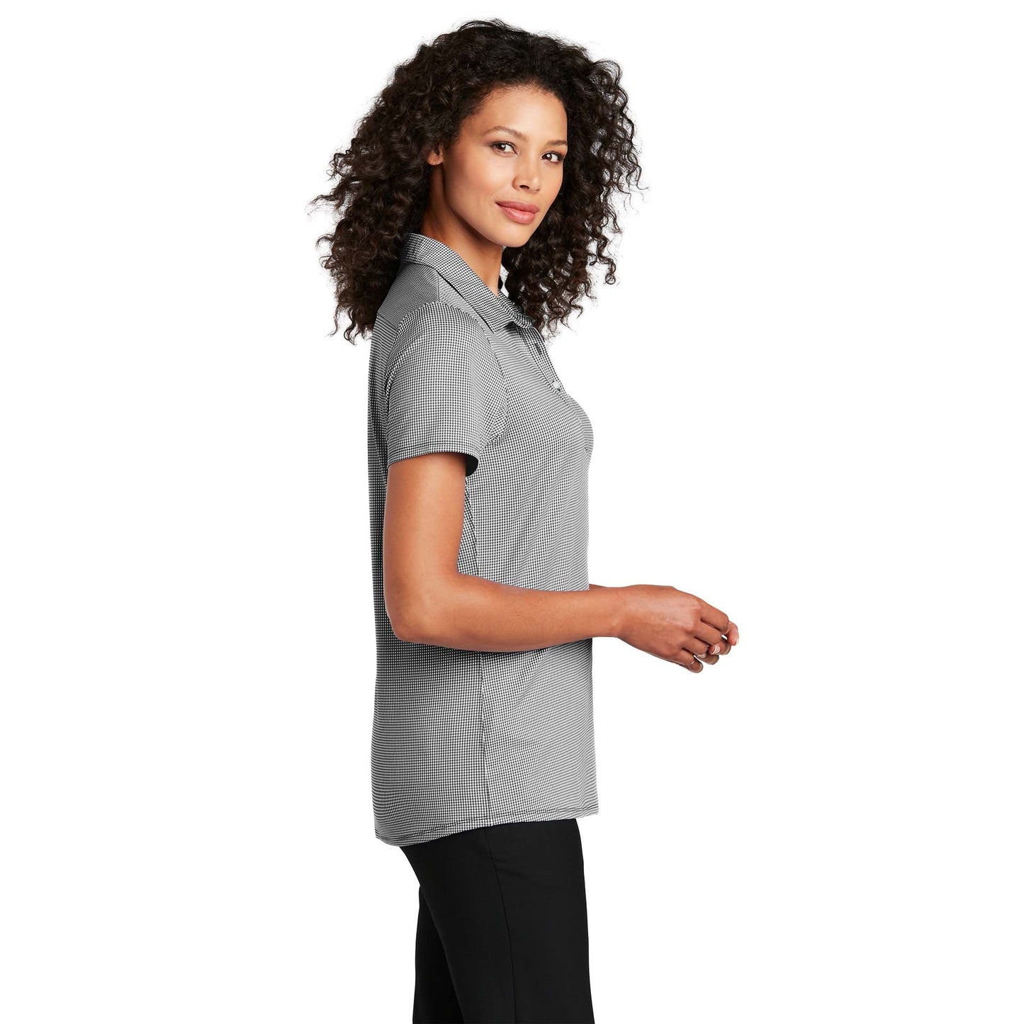 Black/White Polo Shirts - Port Authority - Stylish Design