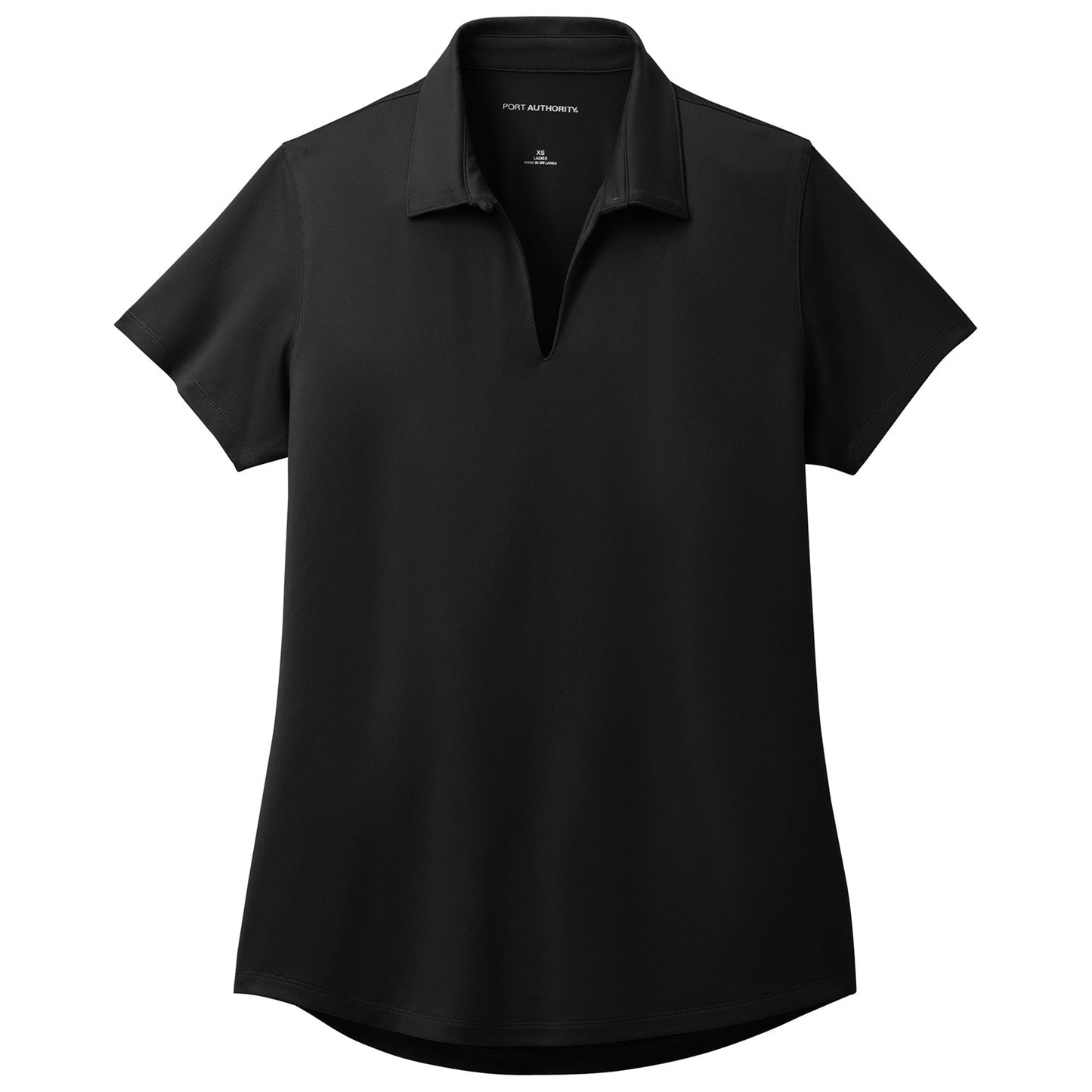Black Stretch Polo Shirts - Port Authority - Moisture-Wicking