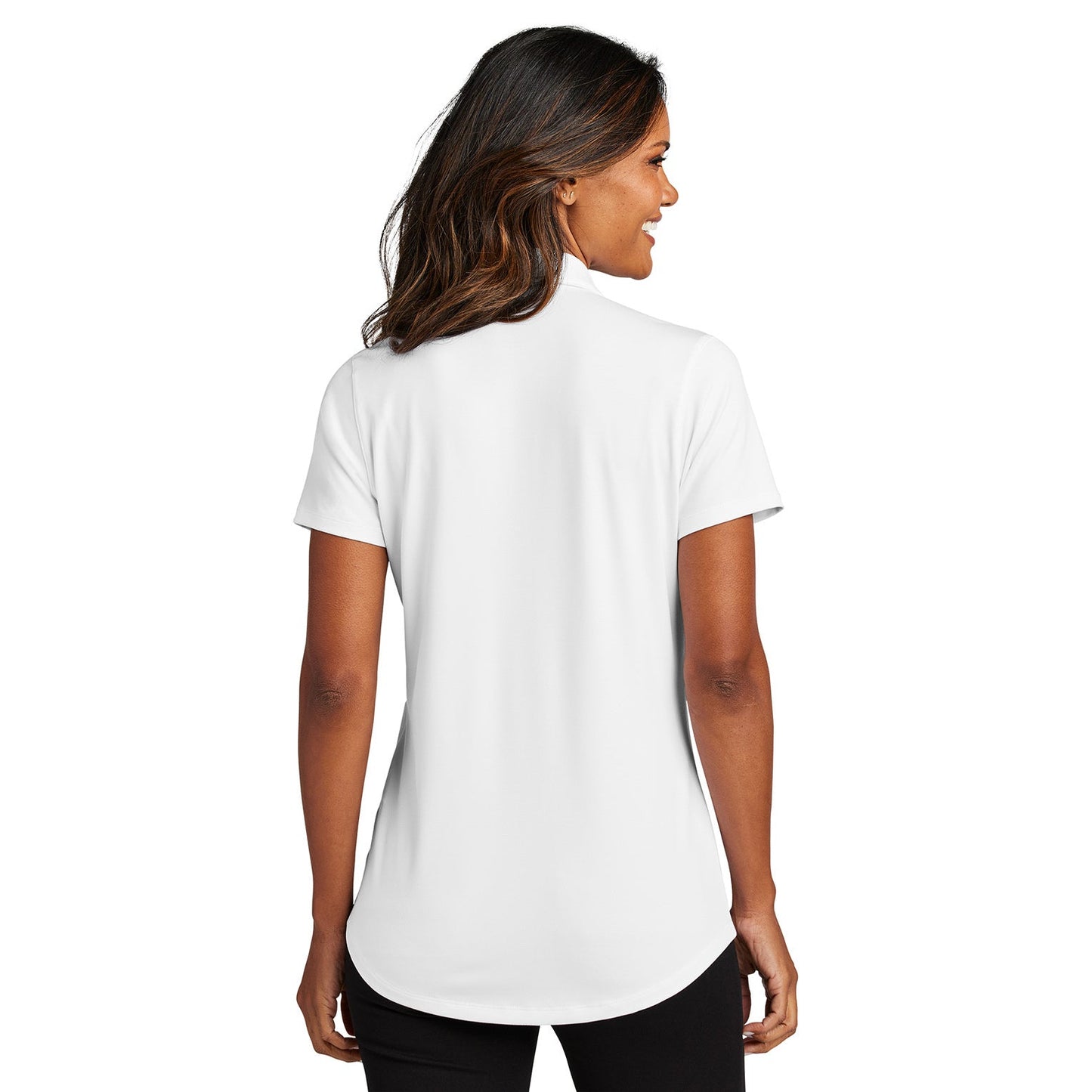 Black Stretch Polo Shirts - Port Authority - Moisture-Wicking