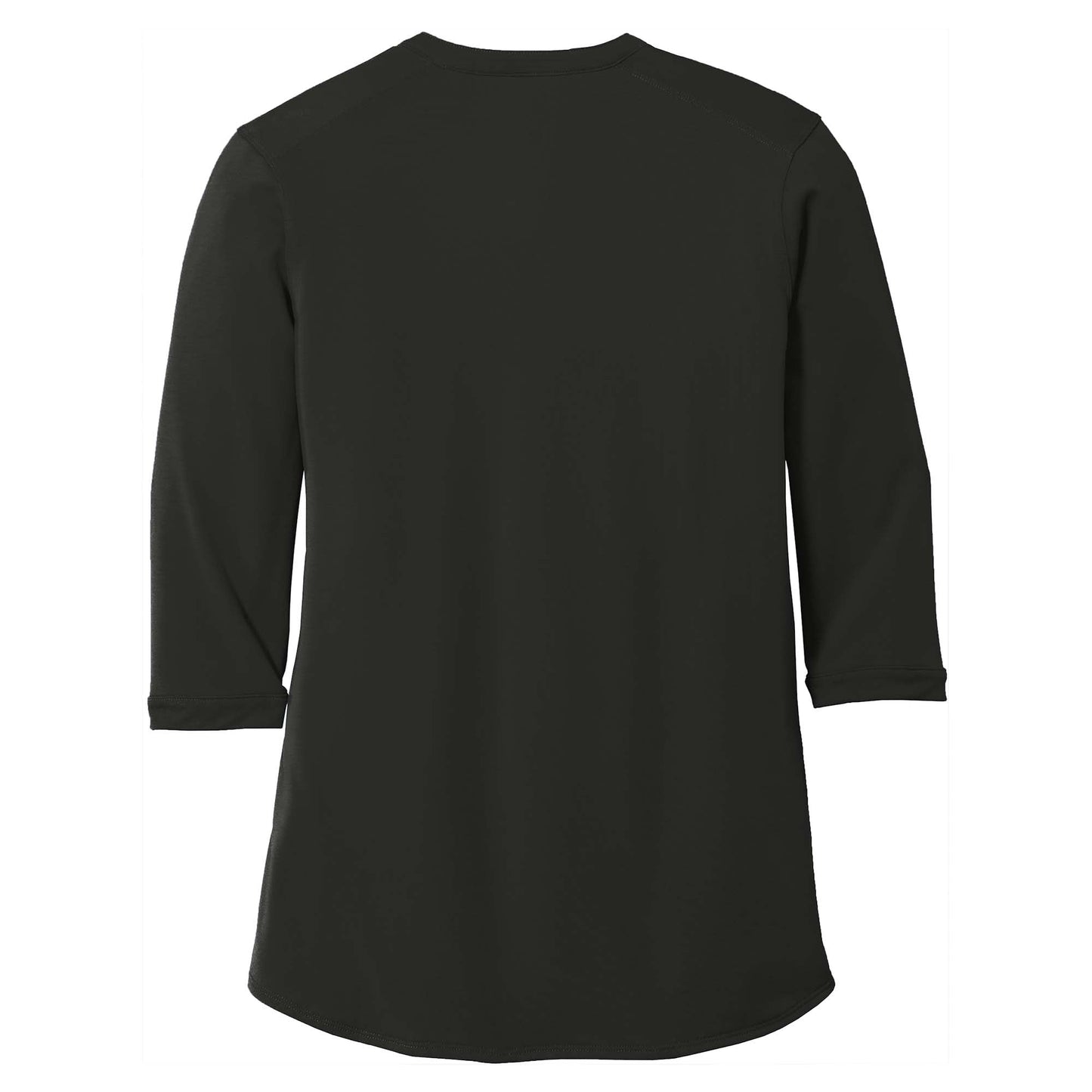 Black Henley Shirt - Port Authority - Tag-Free