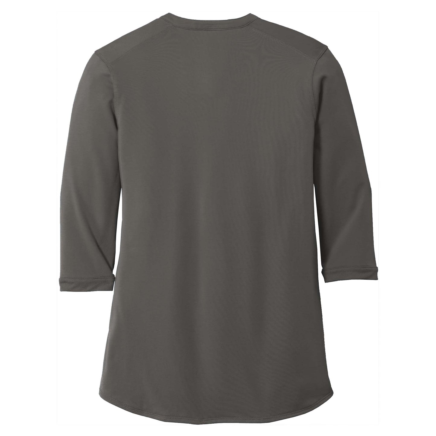 Black Henley Shirt - Port Authority - Tag-Free