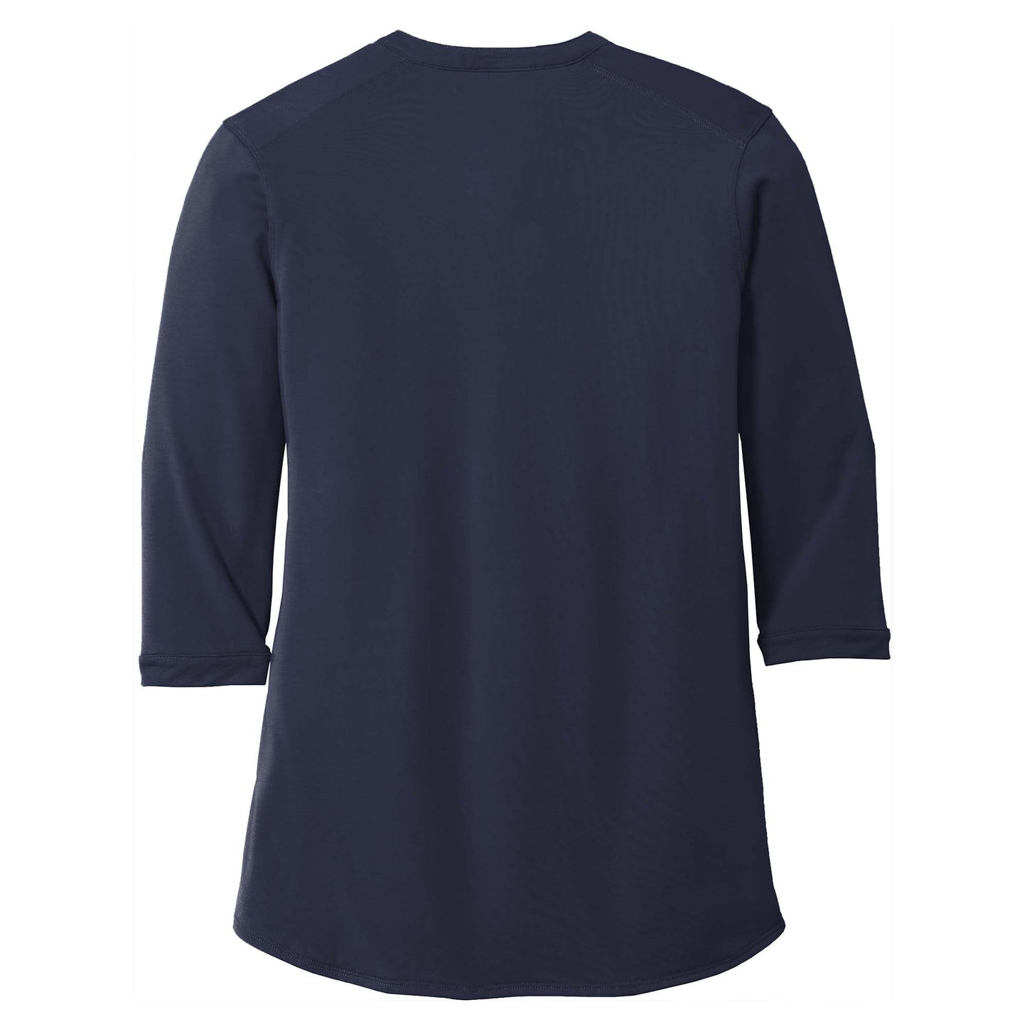 Black Henley Shirt - Port Authority - Tag-Free
