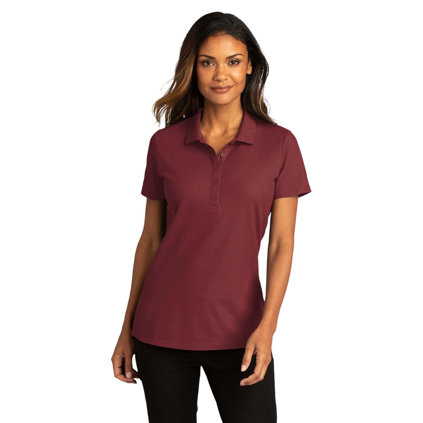 Burgundy Polo Shirt - Port Authority - Easy Care