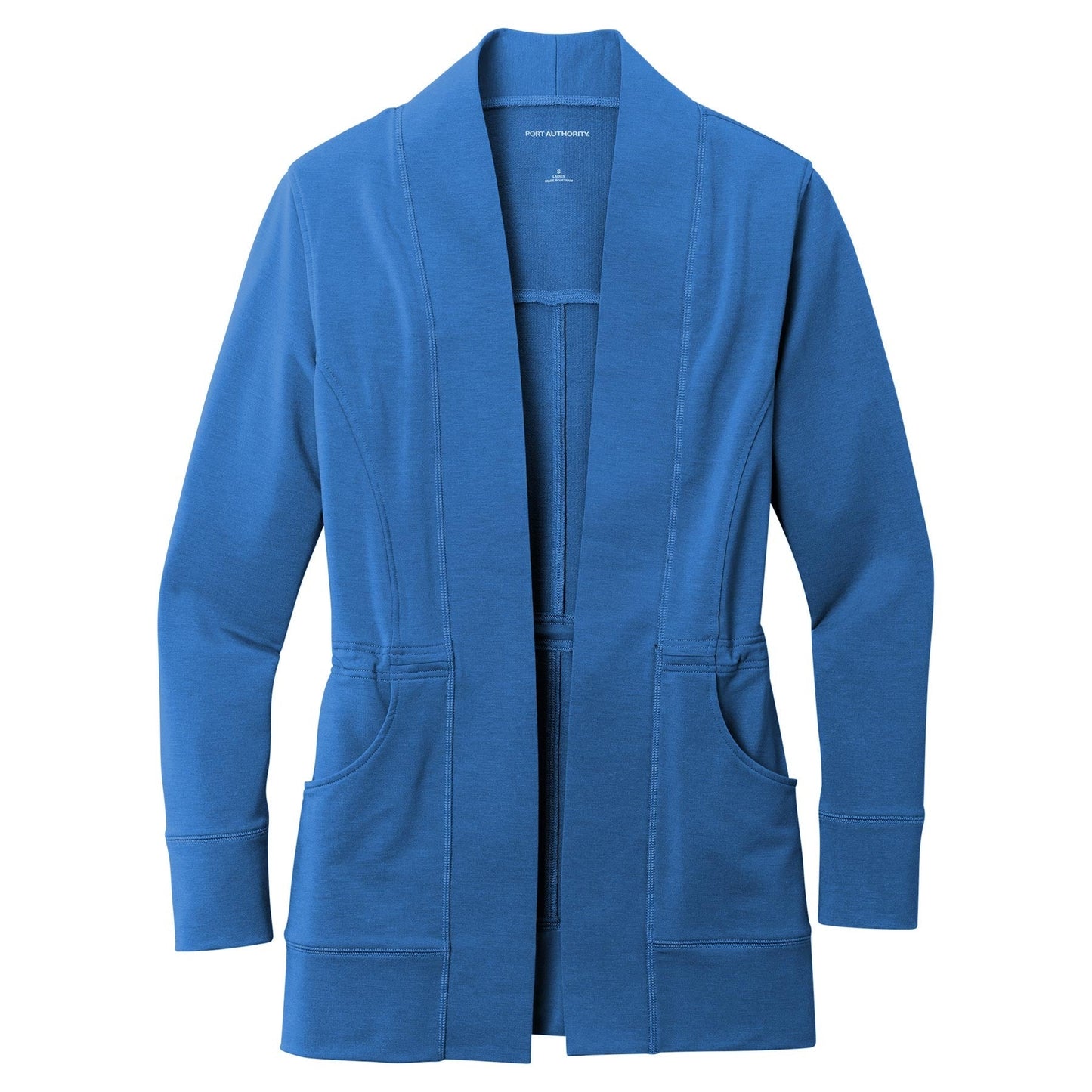 Aegean Blue Cardigan - Port Authority - Soft Microterry
