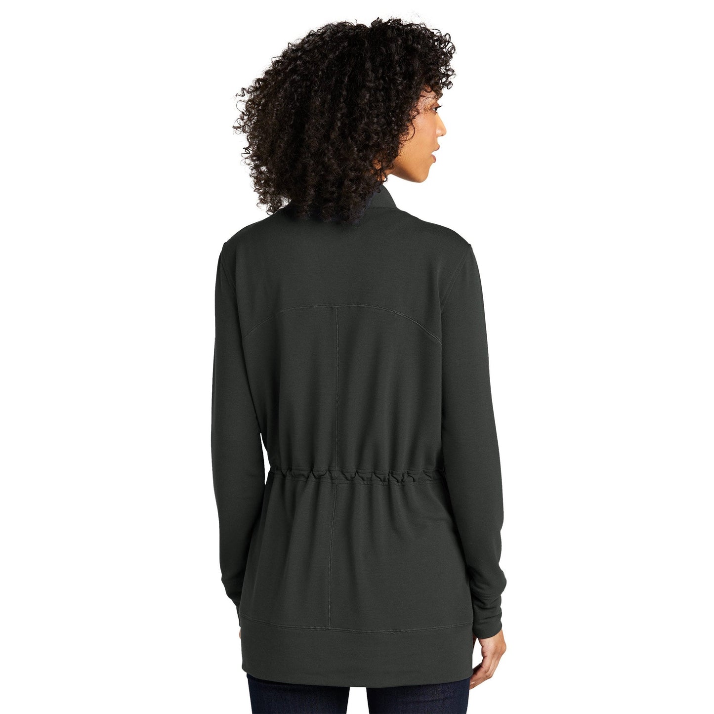 Aegean Blue Cardigan - Port Authority - Soft Microterry