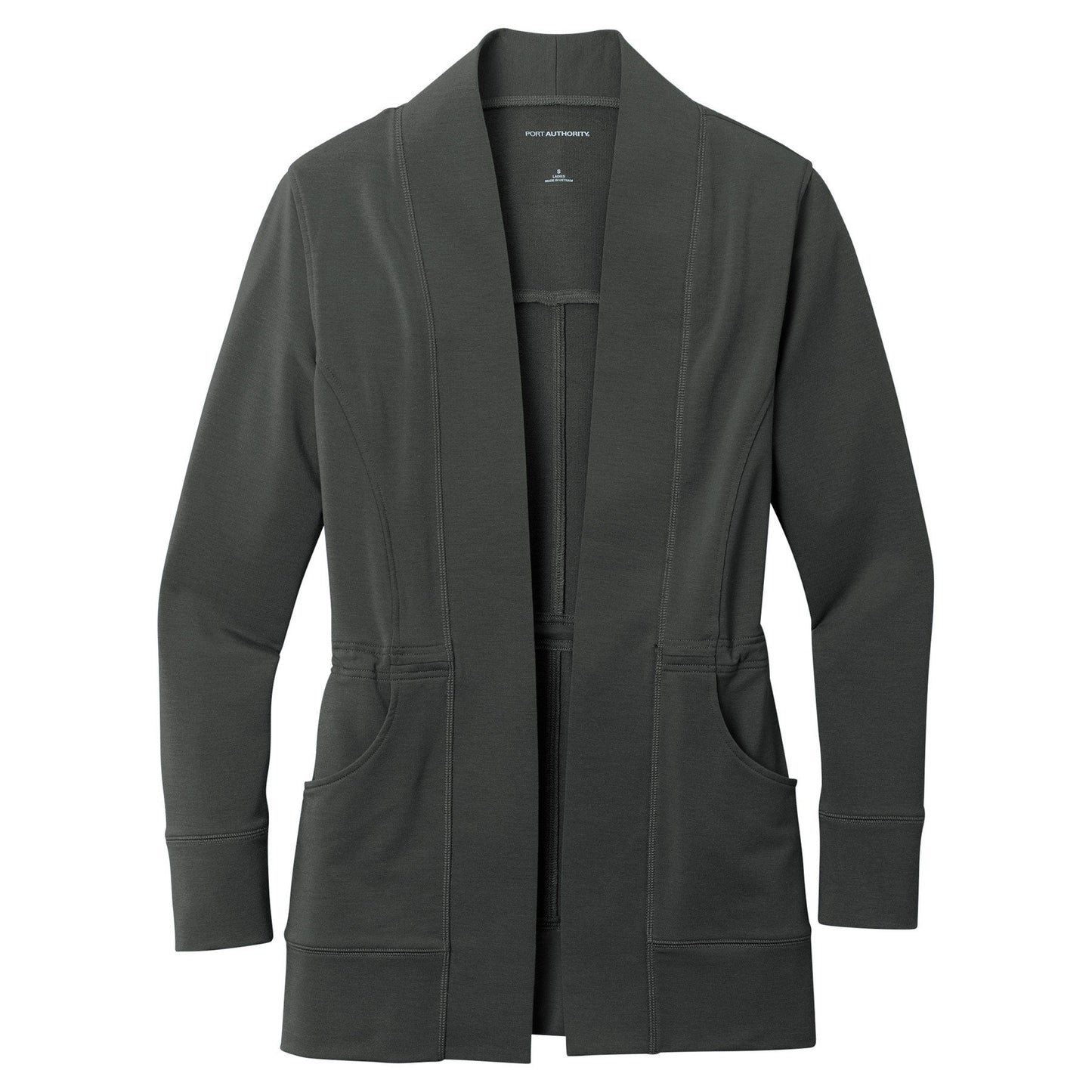 Aegean Blue Cardigan - Port Authority - Soft Microterry