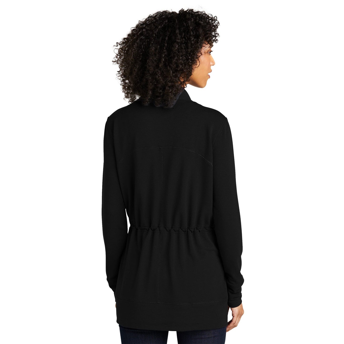 Aegean Blue Cardigan - Port Authority - Soft Microterry