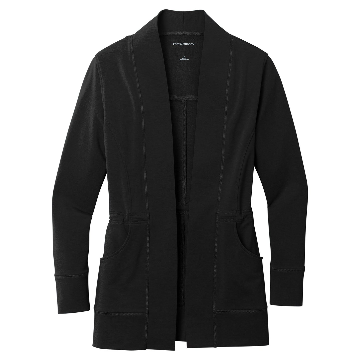 Aegean Blue Cardigan - Port Authority - Soft Microterry