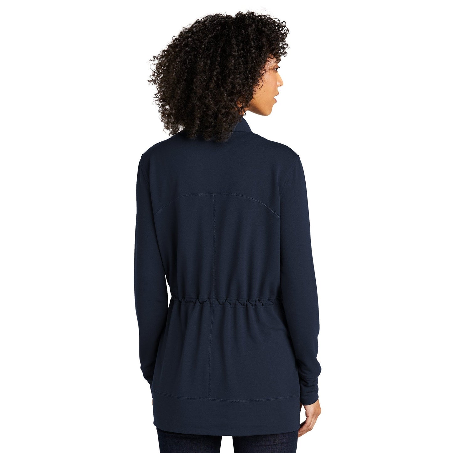 Aegean Blue Cardigan - Port Authority - Soft Microterry